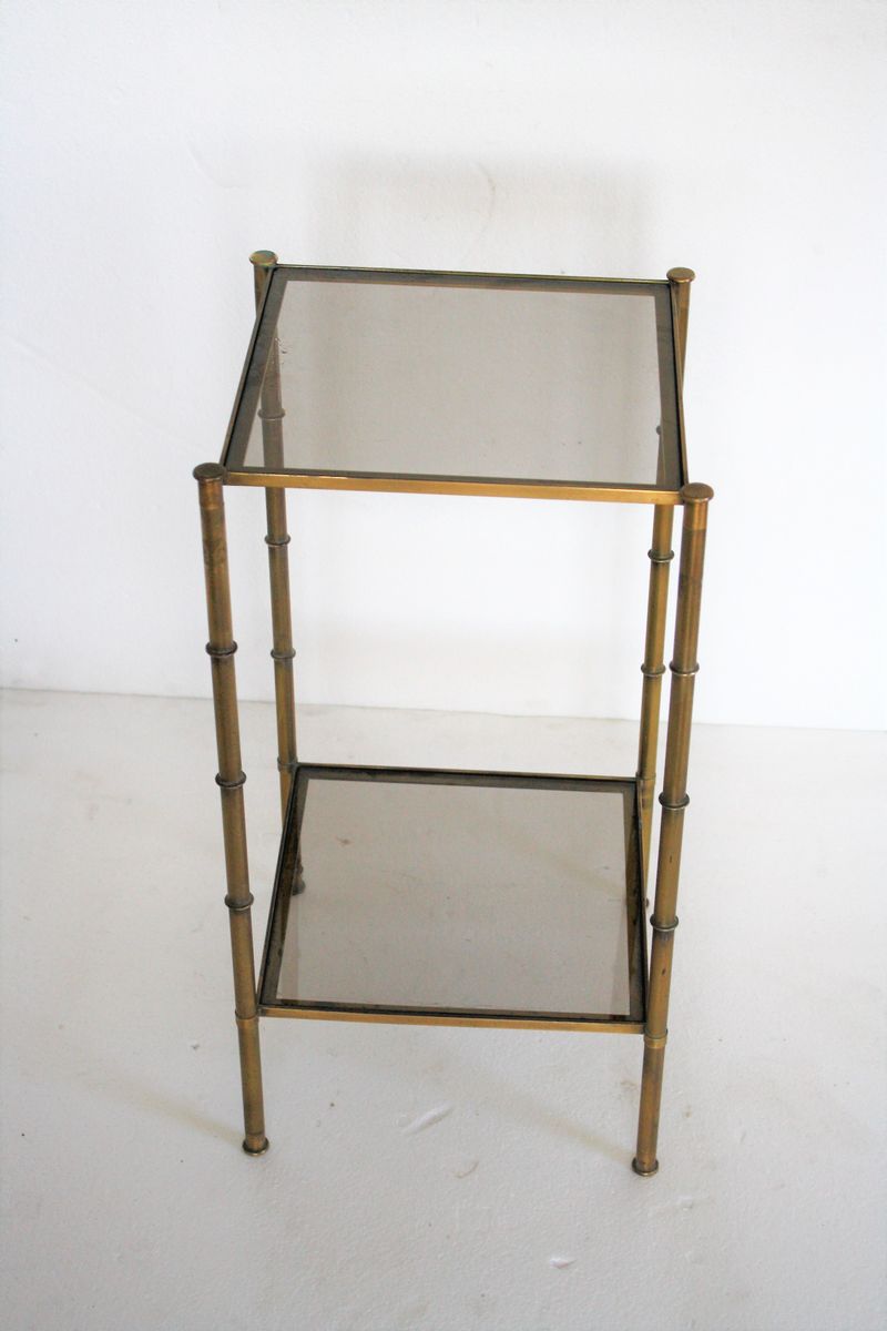 Bronze Faux Bamboo Side Table From Maison Baguès 1950s En Vente Sur Bronze Faux Bamboo Side Table From Maison Baguès 1950s