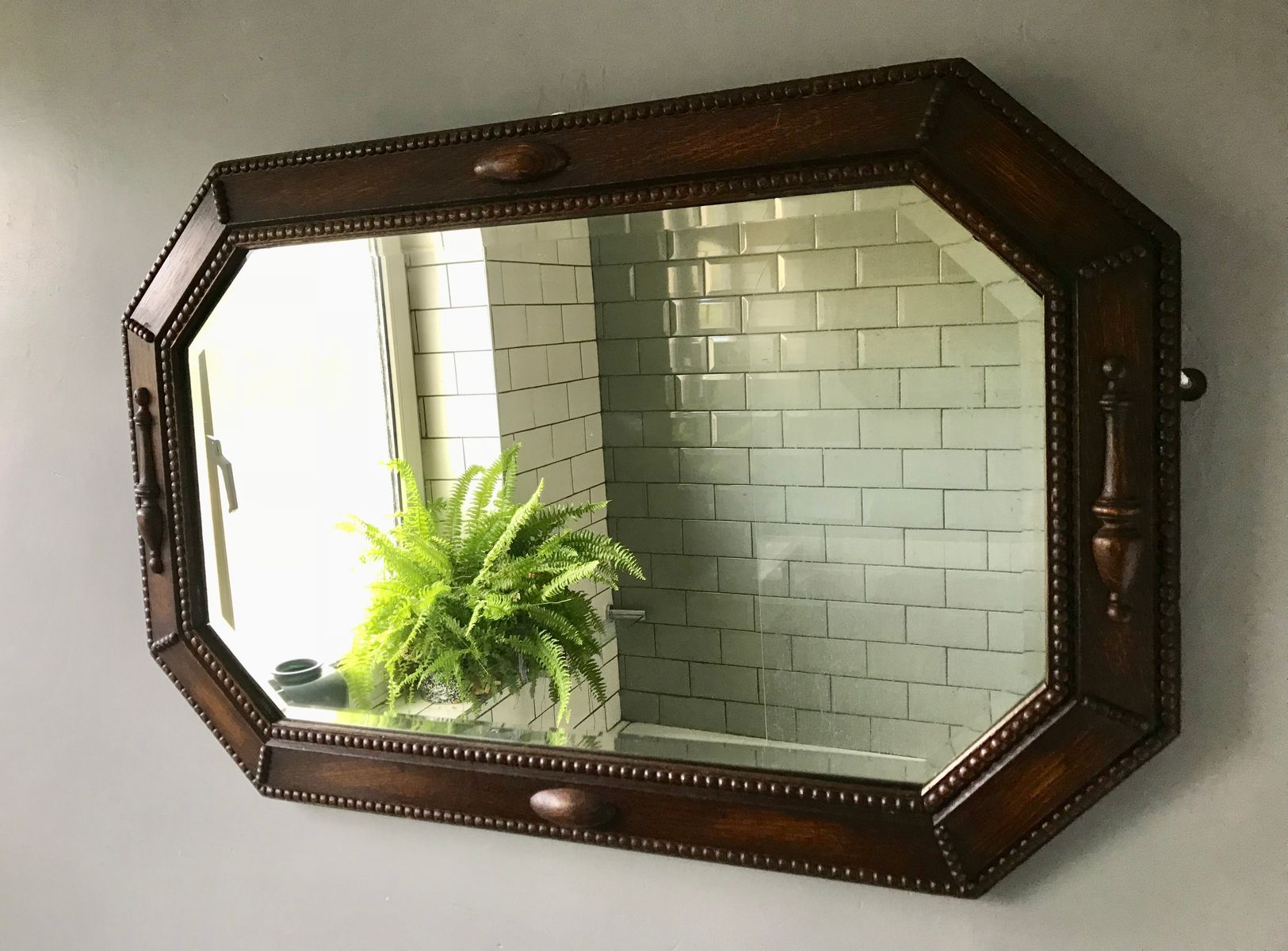 Large Octagonal Vintage Wall Mirror 1930s For At Pamono Large Octagonal Vintage Wall Mirror 1930s