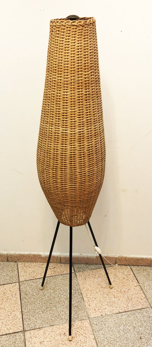 Erstaunlich Stehlampe Mit Korbschirm Ebenbild