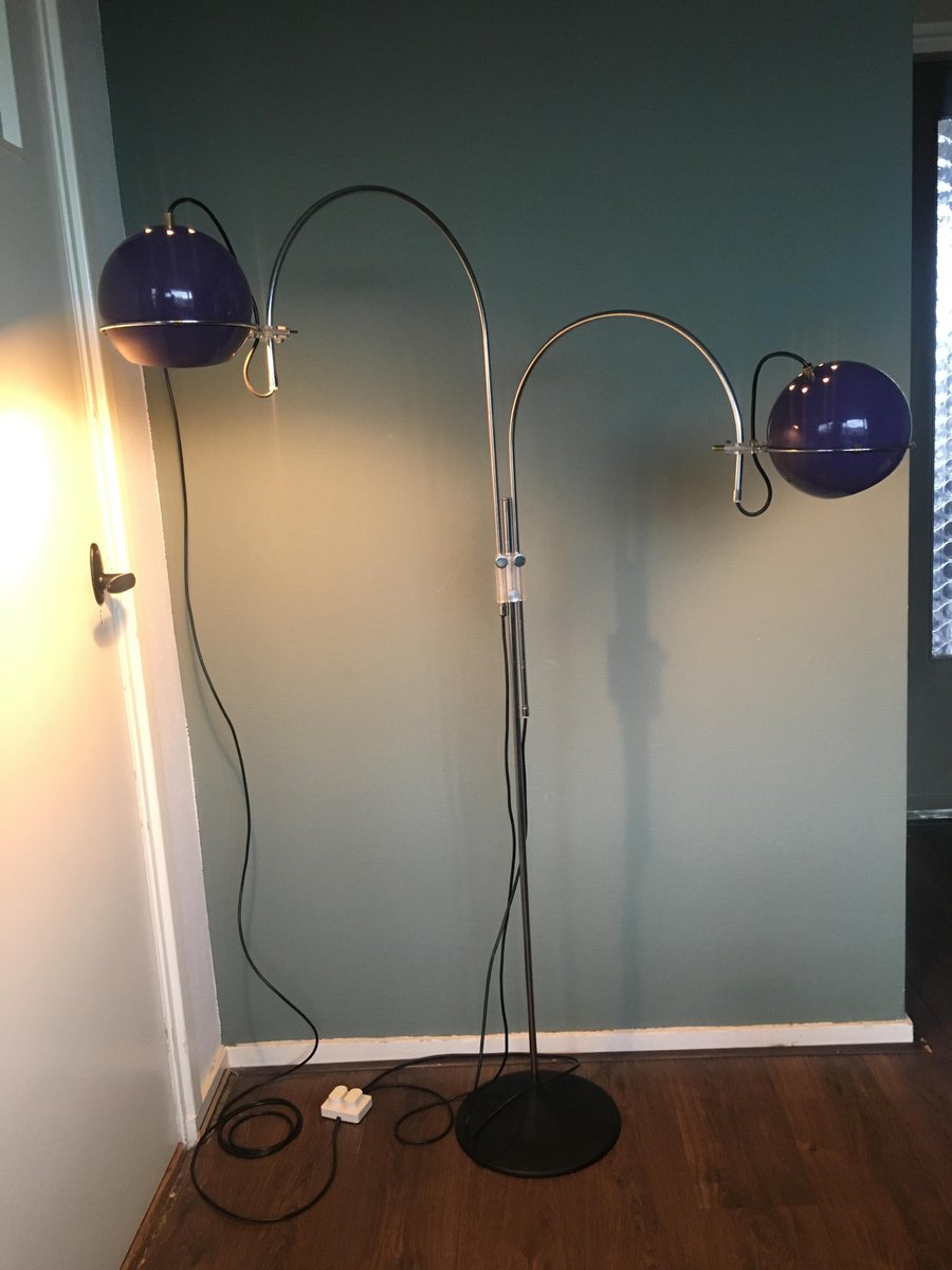 Mid Century Arc Floor Lamp From Gepo
