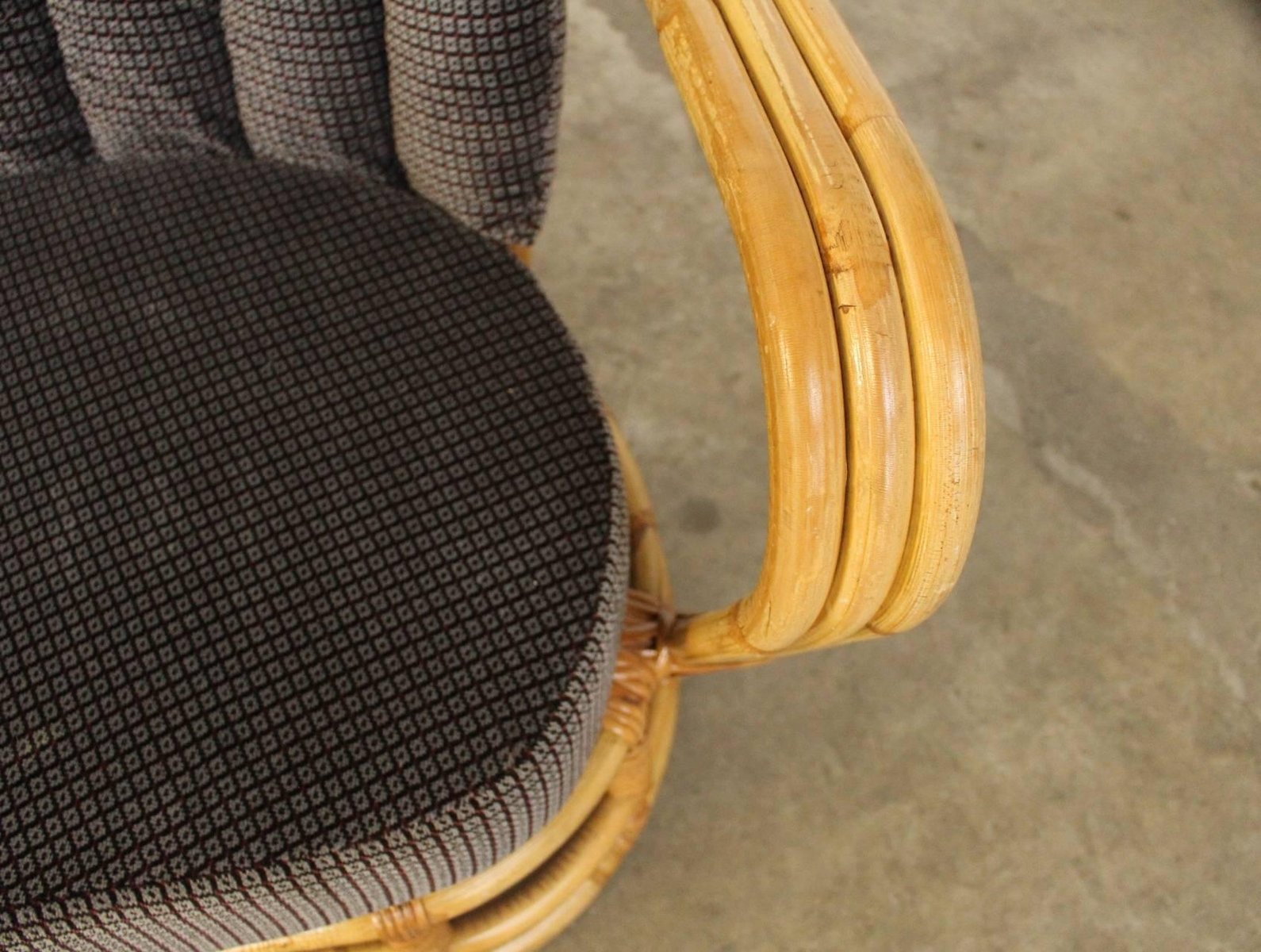 Vintage Rattan & Bamboo Sofa for sale at Pamono