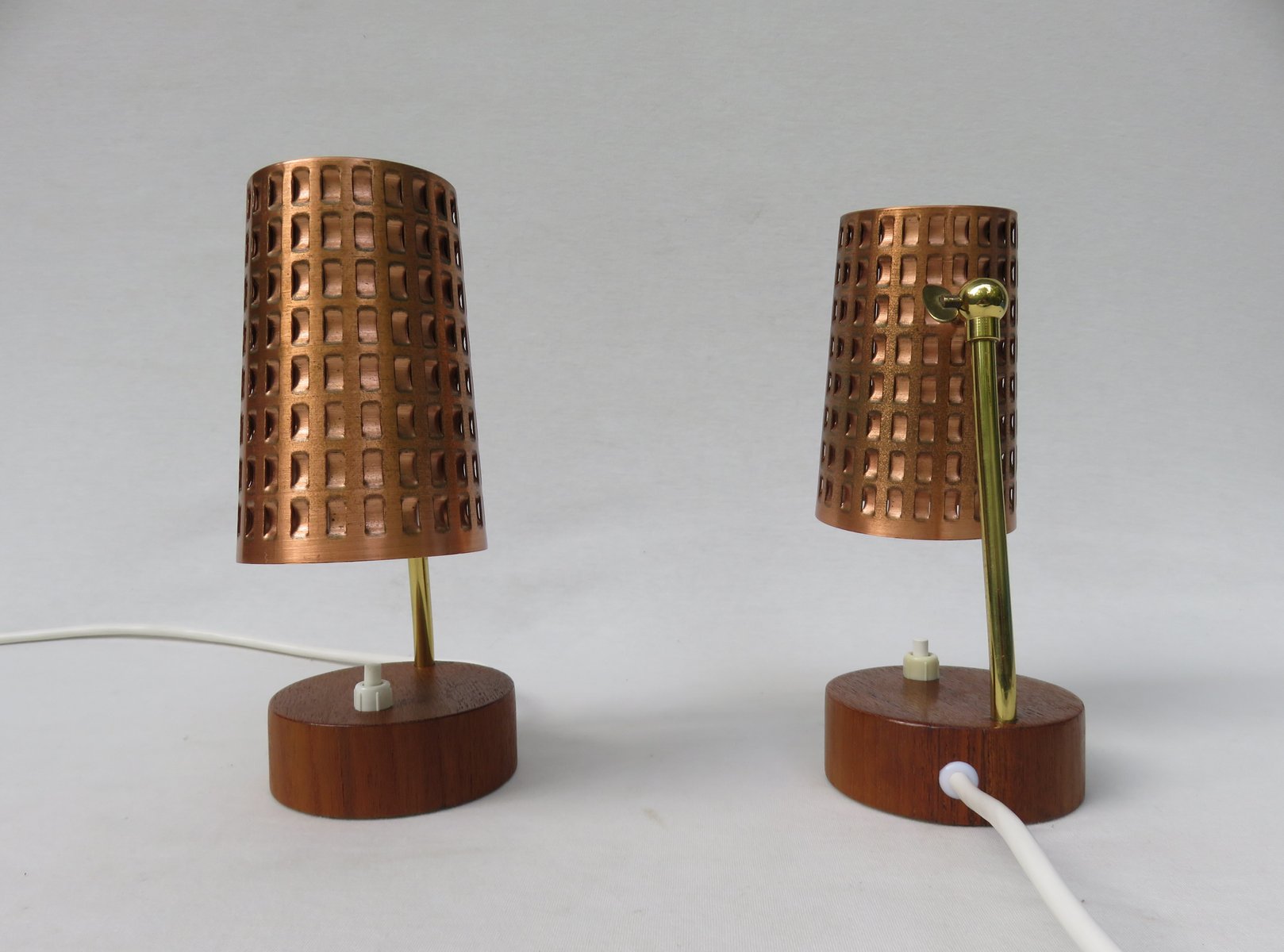 Scandinavian Bedside Lamps, 1950s, Set of 2 for sale at Pamono