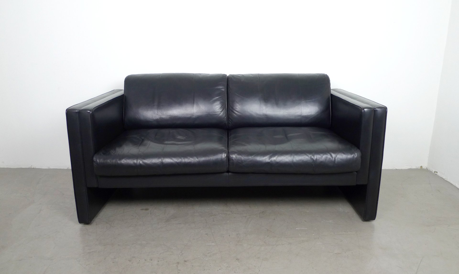 Leather Sofa By Jürgen Lange For Walter Knoll 1980s At Pamono Leather Sofa By Jürgen Lange For Walter Knoll 1980s