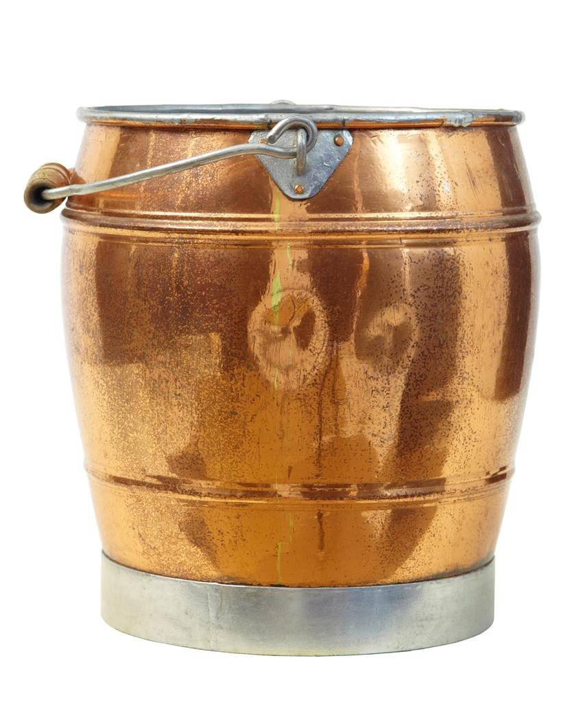 Antique Scandinavian Copper Bucket for sale at Pamono