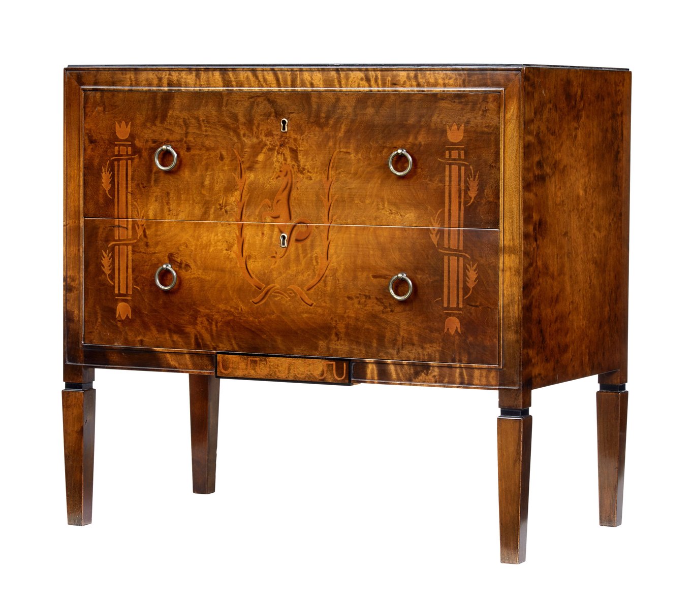 Small Mid Century Birch Decorative Chest Of Drawers For At Pamono Small Mid Century Birch Decorative Chest Of Drawers