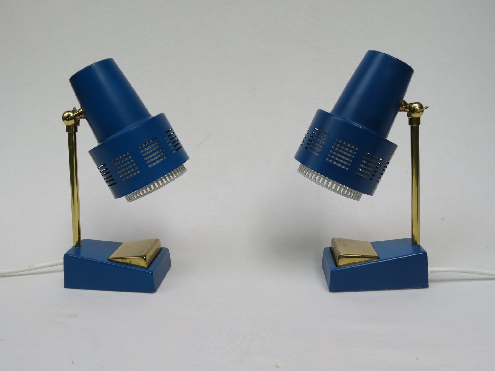 Mid-Century Nightstand Lamps, 1950s, Set of 2 for sale at Pamono