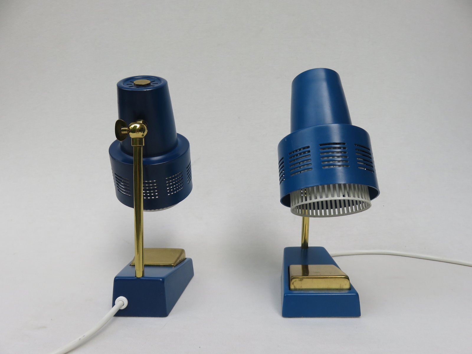 Mid-Century Nightstand Lamps, 1950s, Set of 2 for sale at Pamono