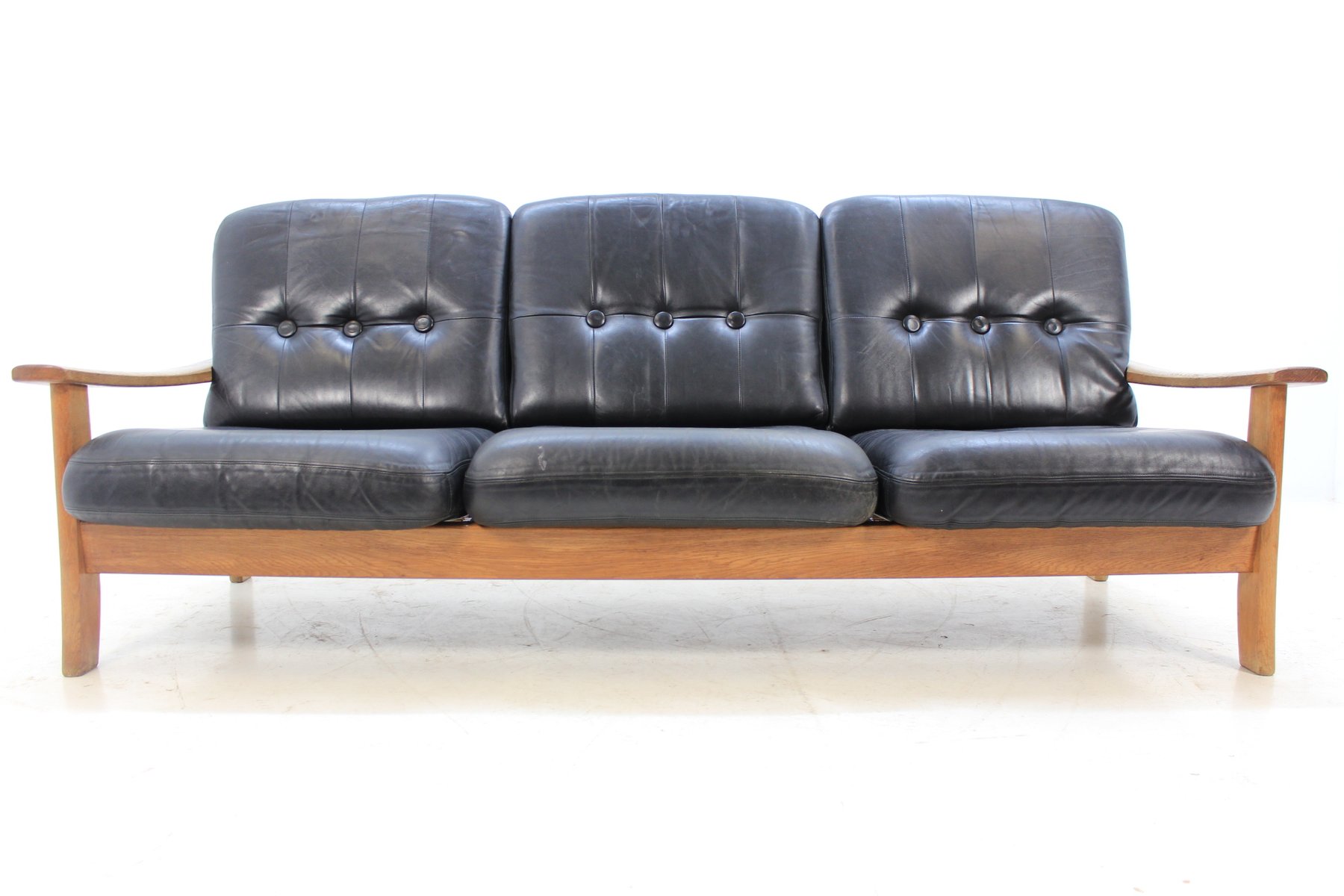 Mid Century Scandinavian Leather Sofa 1960s For At Pamono Mid Century Scandinavian Leather Sofa 1960s