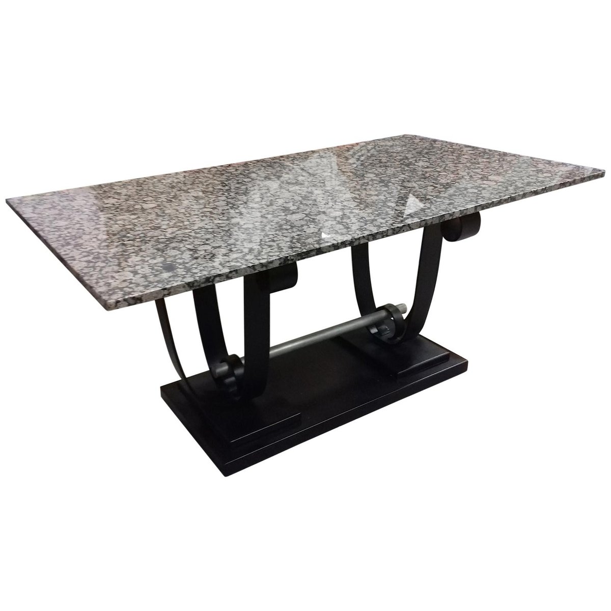 Art Deco Metal And Marble Table 1930s For At Pamono Art Deco Metal And Marble Table 1930s