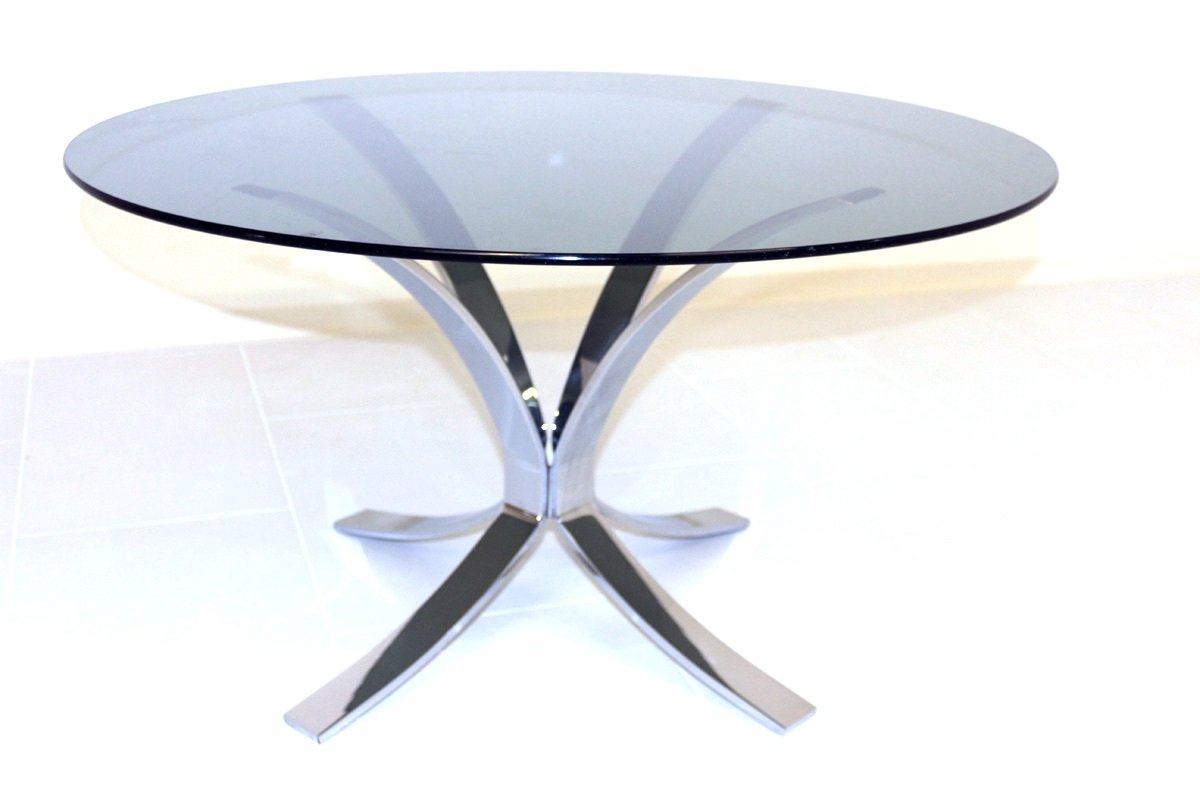 Chrome And Glass Coffee Table