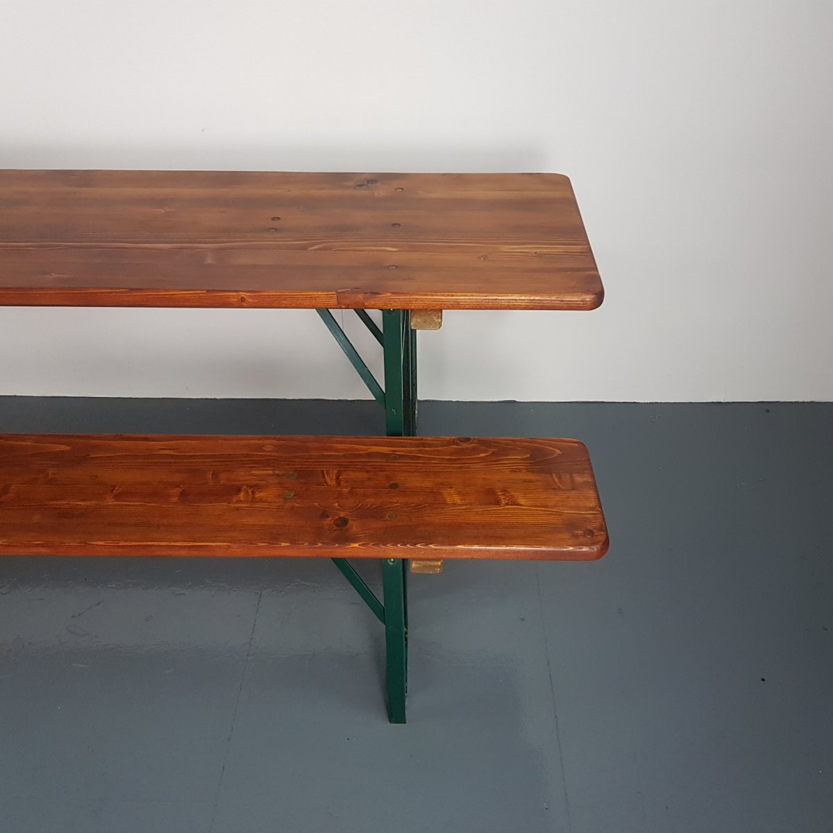 Vintage German Beer Table & Benches for sale at Pamono