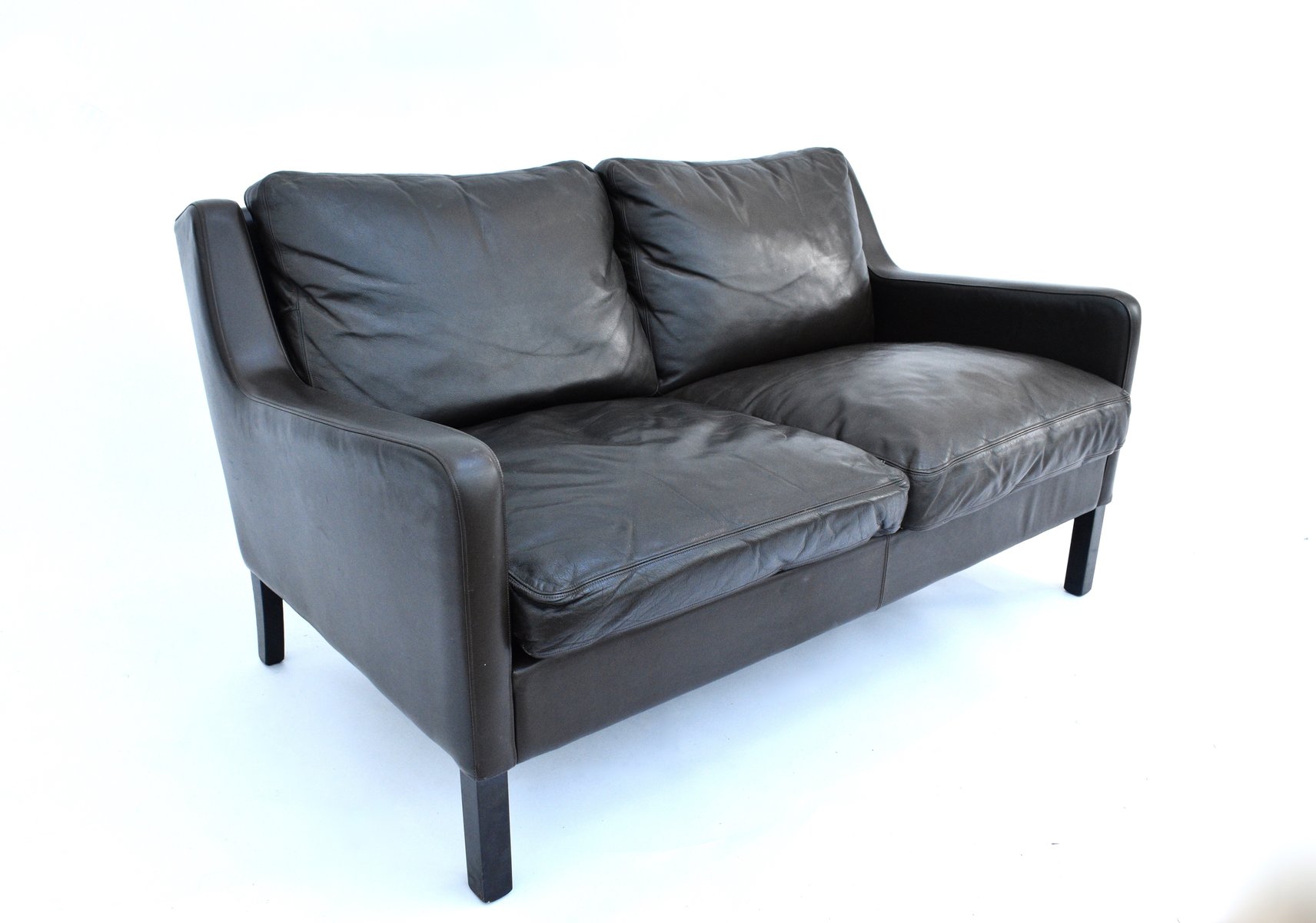 Danish Dark Brown Leather 2 Seater Sofa From Thams Kvalitet 1960s Danish Dark Brown Leather 2 Seater Sofa From Thams Kvalitet 1960s