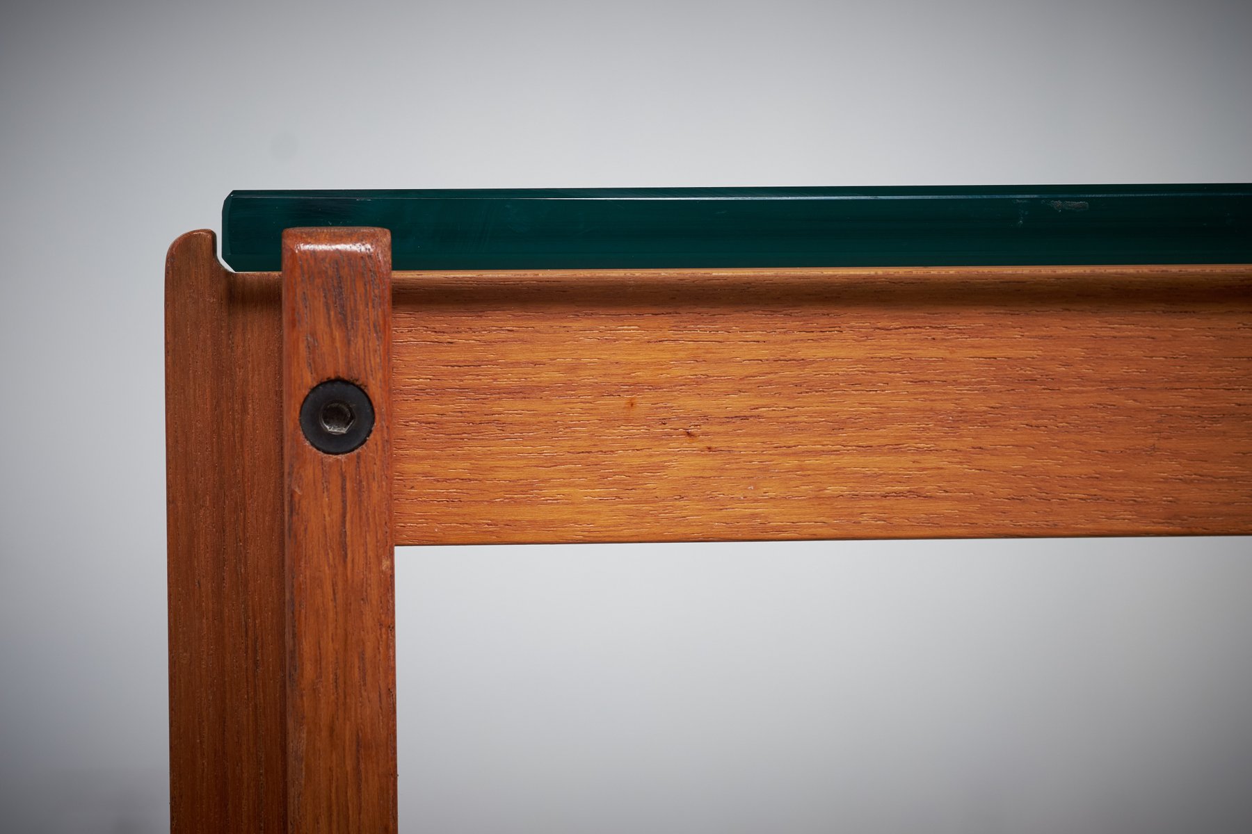 Danish Teak & Glass Coffee Table, 1960s for sale at Pamono