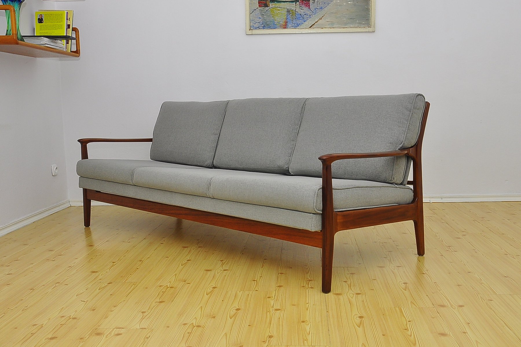 Mid Century Danish Convertible Sofa 1960s For At Pamono Mid Century Danish Convertible Sofa 1960s
