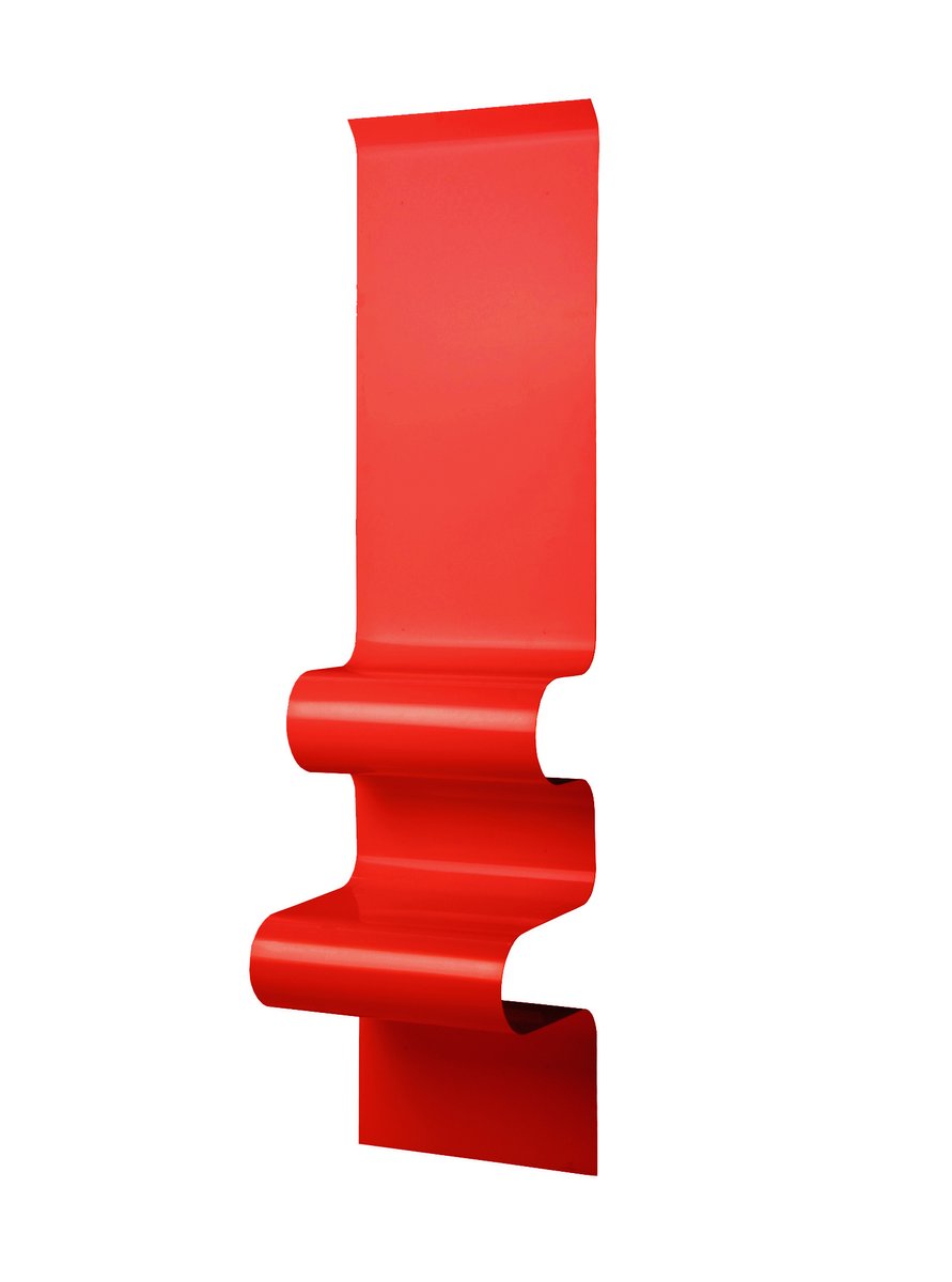 Roter Nachttisch In Wellen Optik Von Julien Vidame Bei Pamono Kaufen