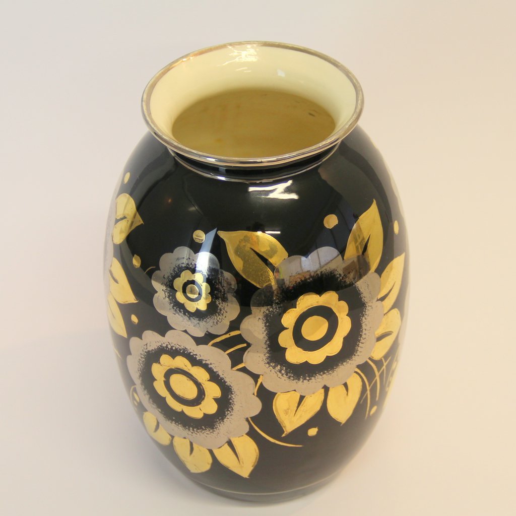 Vintage Art Deco Ceramic Vase for sale at Pamono