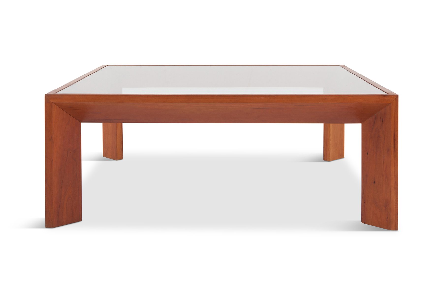Square Mid Century Modern French Coffee Table In Elm For At Pamono Square Mid Century Modern French Coffee Table In Elm