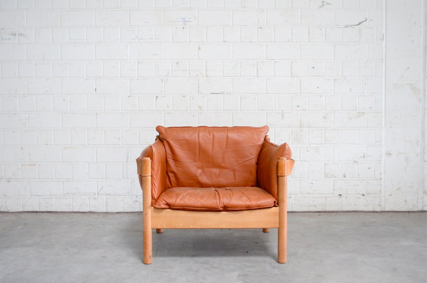 Danish Cognac Leather Chair