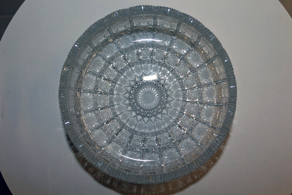 Antique Polished Lead Crystal Bowl for sale at Pamono