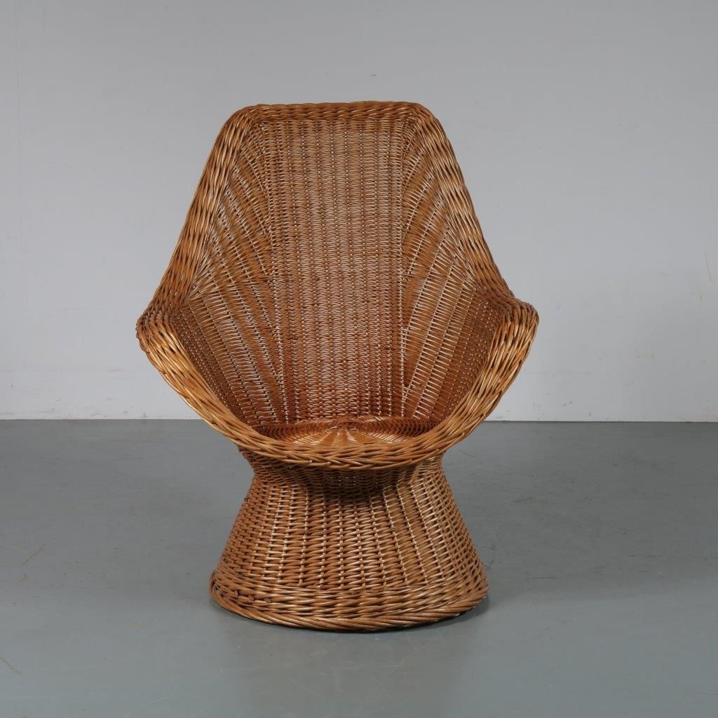 vintage wicker chairs 1960s