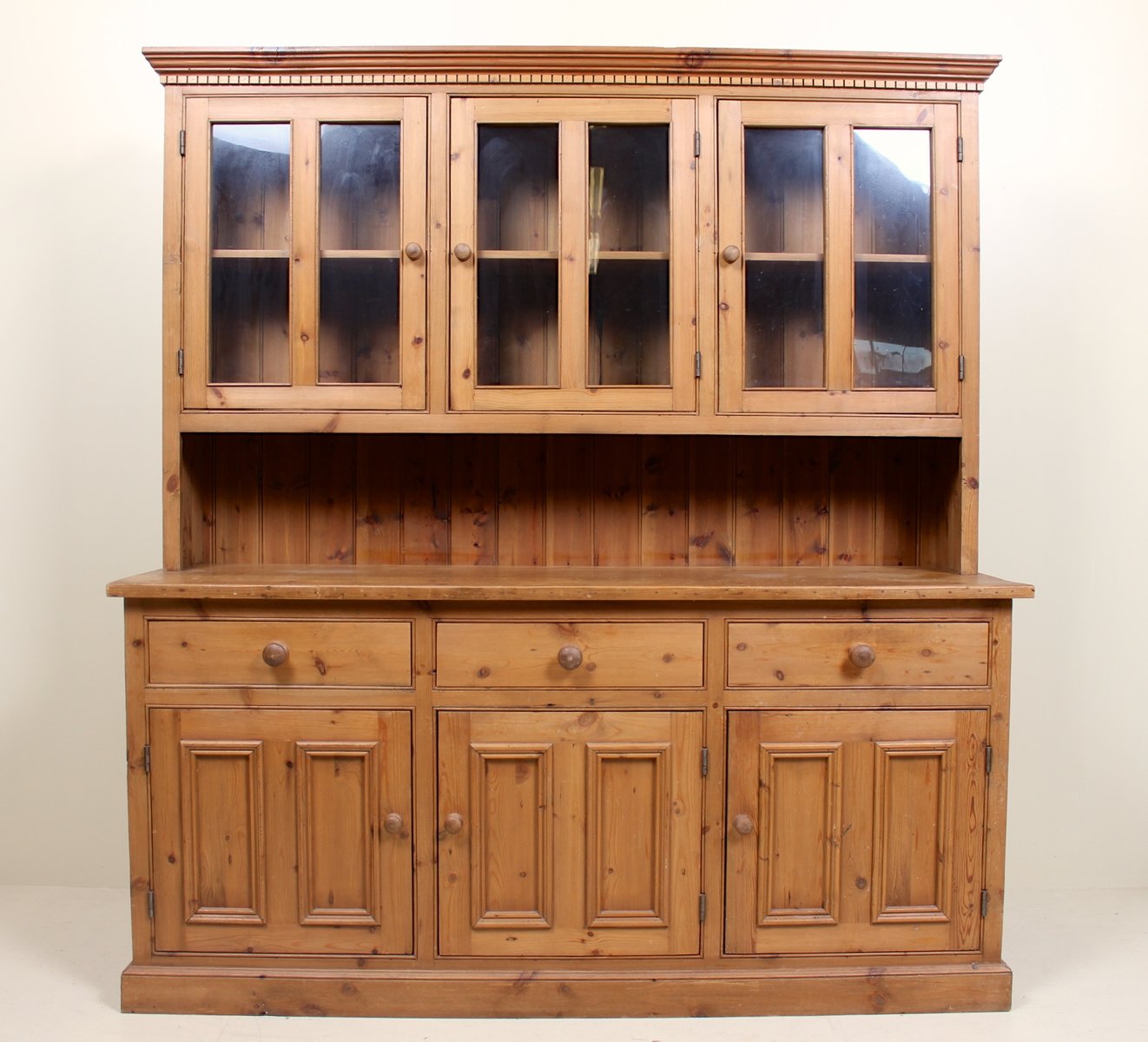 Large Mid Century Pine And Gl Glazed Kitchen Buffet Large Mid Century Pine And Gl Glazed Kitchen Buffet