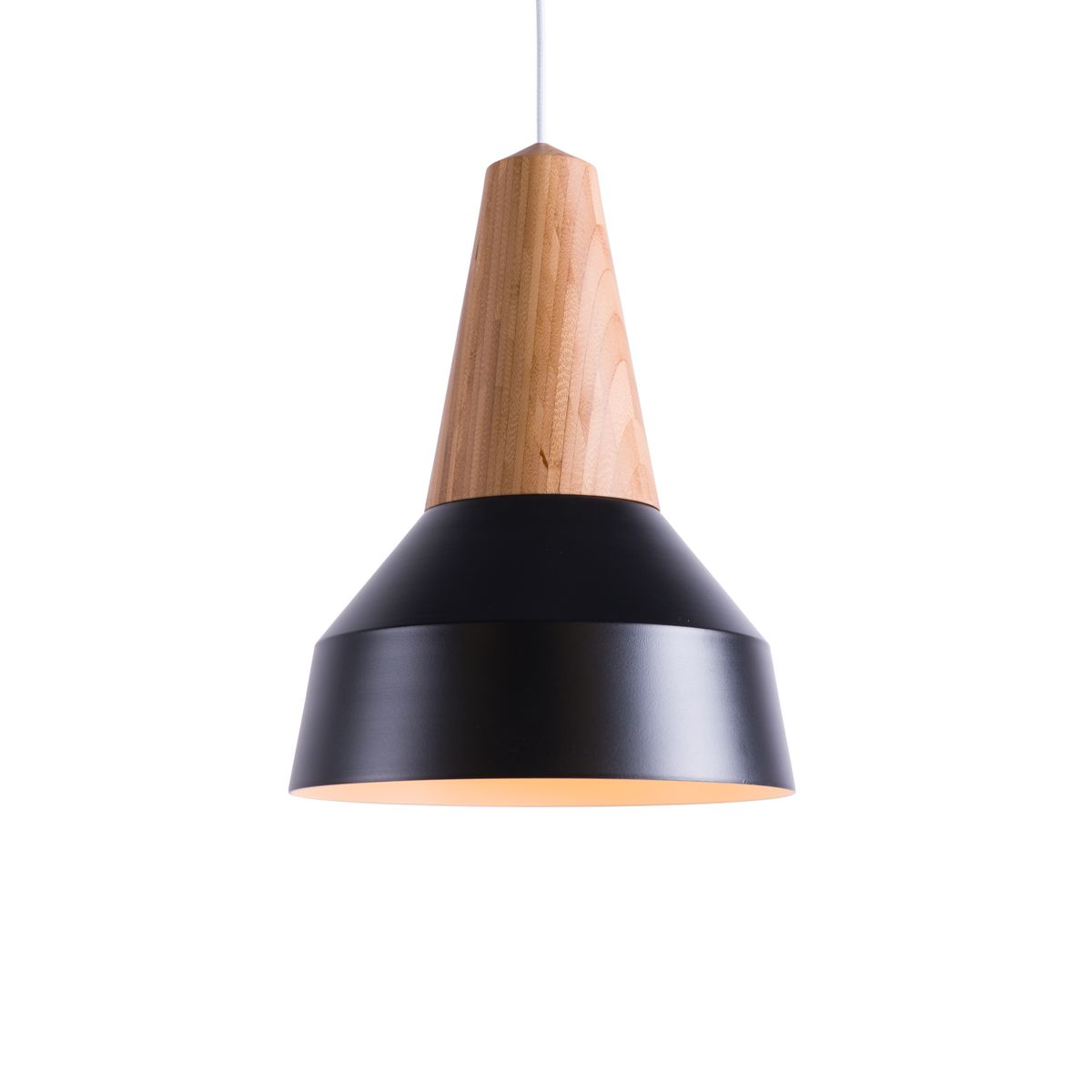 Eikon Basic Black Pendant Lamp In Bamboo From Schneid Studio For 321 00