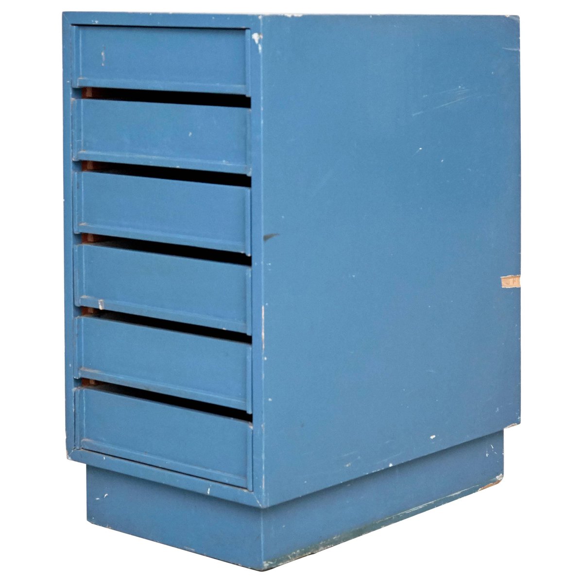 Vintage blue chest of drawers 1960s