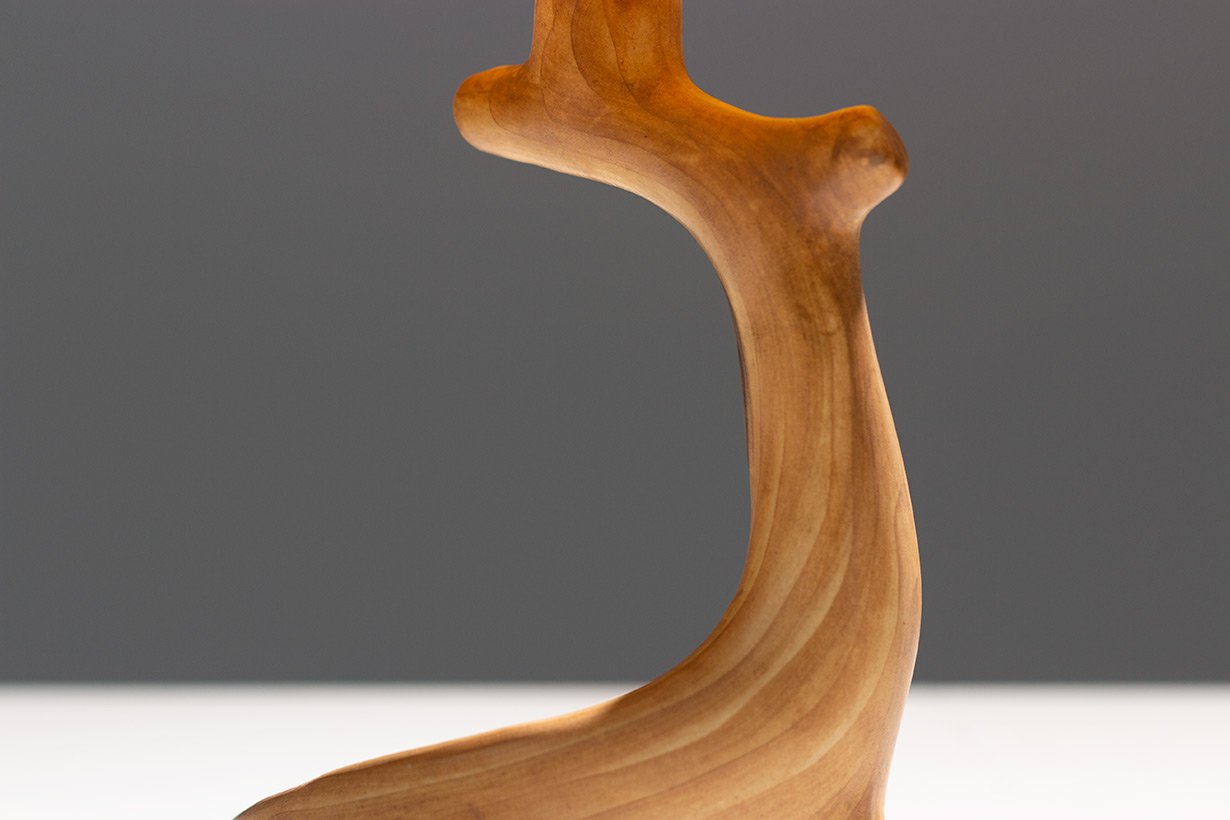 Vintage Tischlampe aus Kunstholz & Keramik von Grandjean Jourdan bei