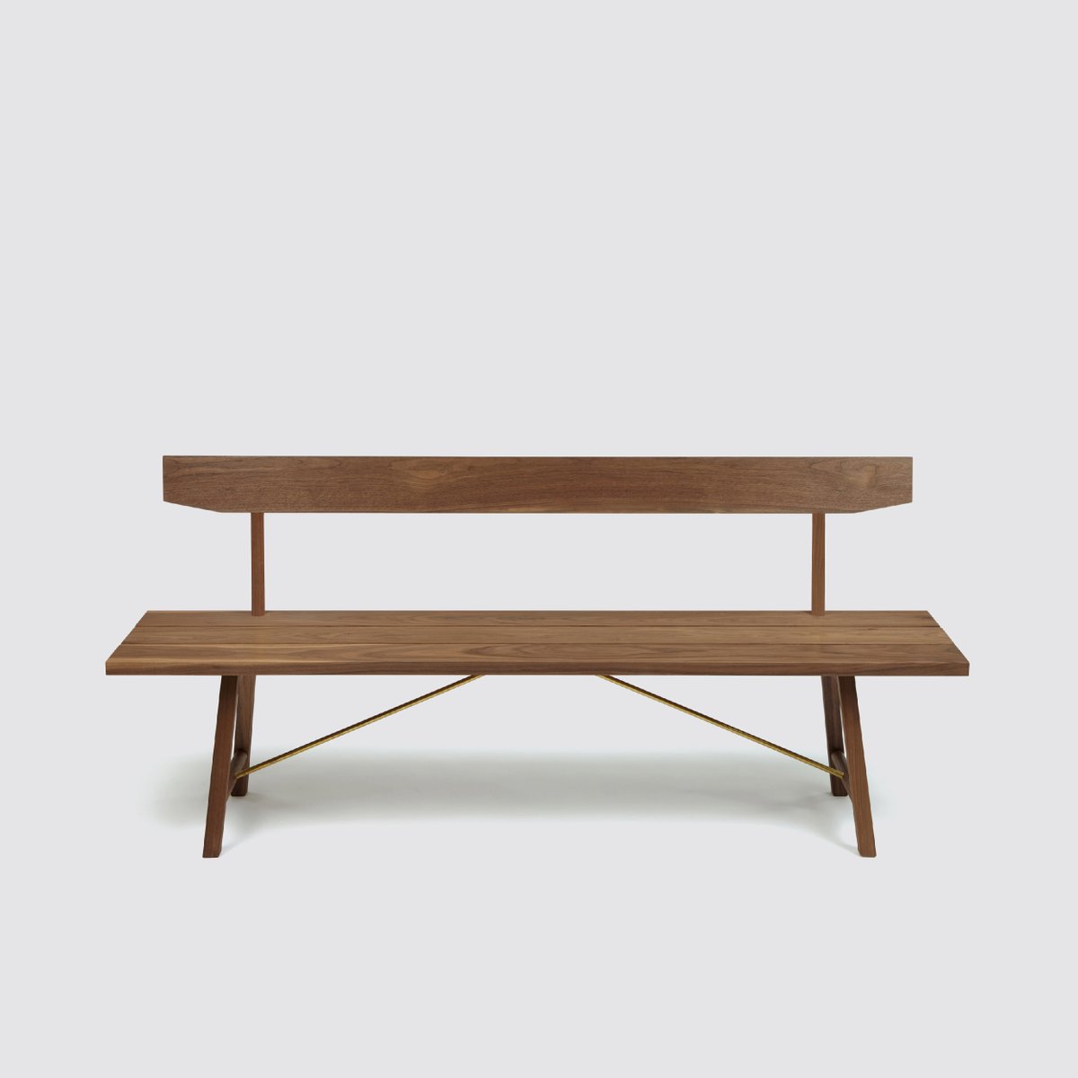 Medium Walnut Bench Back Two by Another Country for sale at Pamono