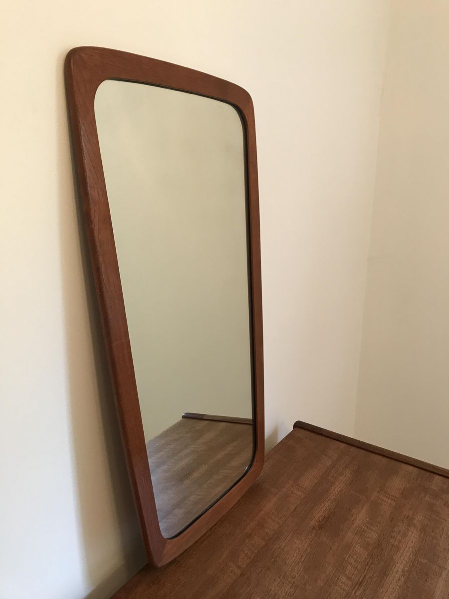 Mid century danish teak mirror 1960s