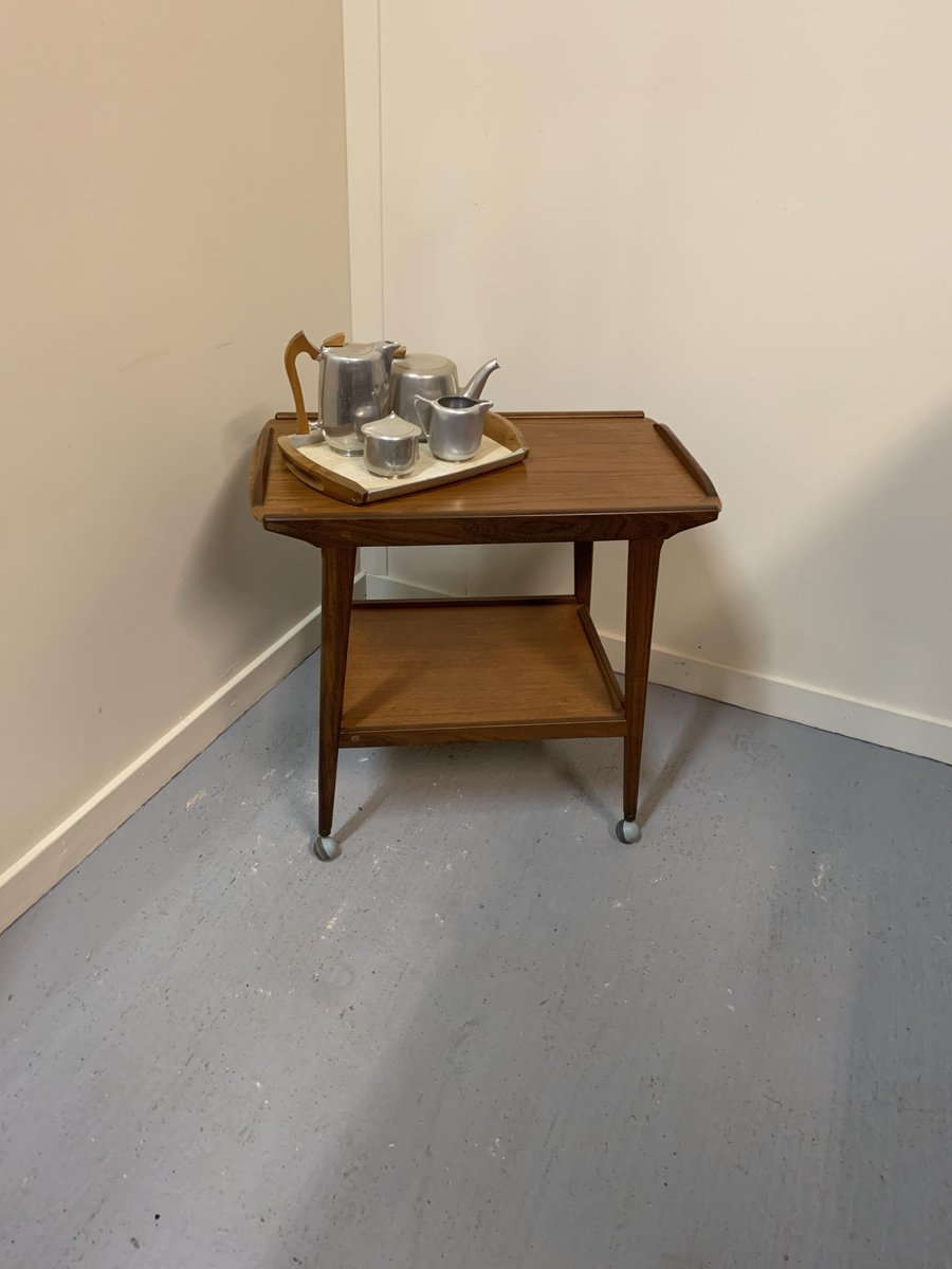Vintage Teak Tea Trolley for sale at Pamono
