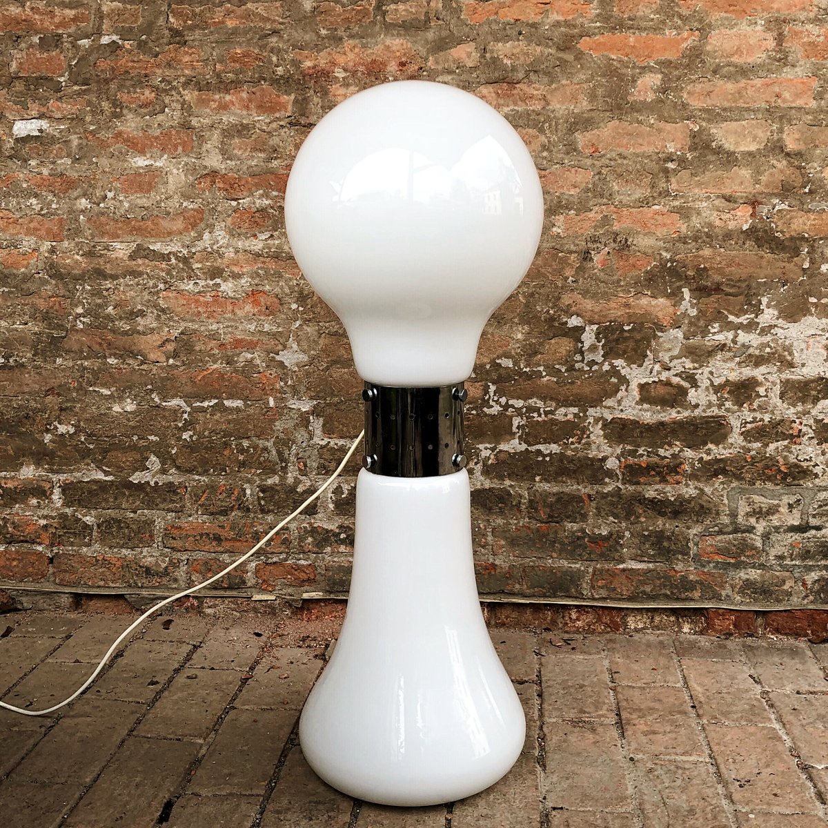 Space Age White Murano Glass Birillo Floor Lamp By Carlo Nason For Mazzega 1964 For Sale At Pamono