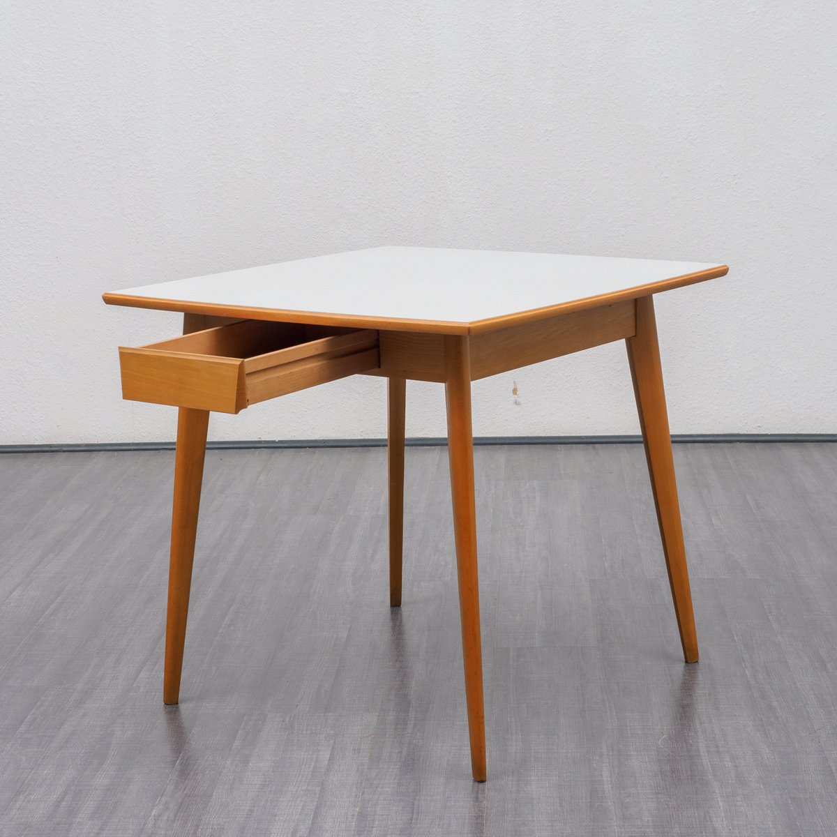 MidCentury Küchentisch mit Schublade, 1950er bei Pamono
