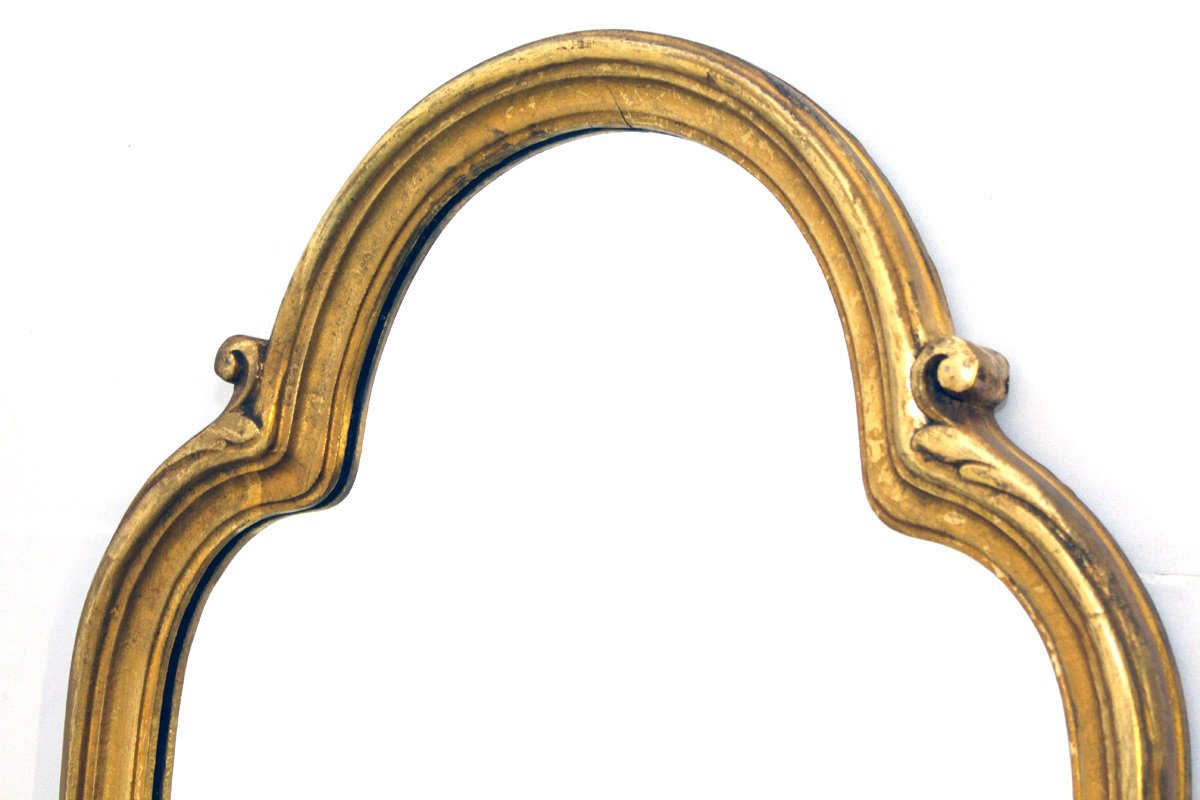 Vintage Mirror with Carved Giltwood Frame for sale at Pamono