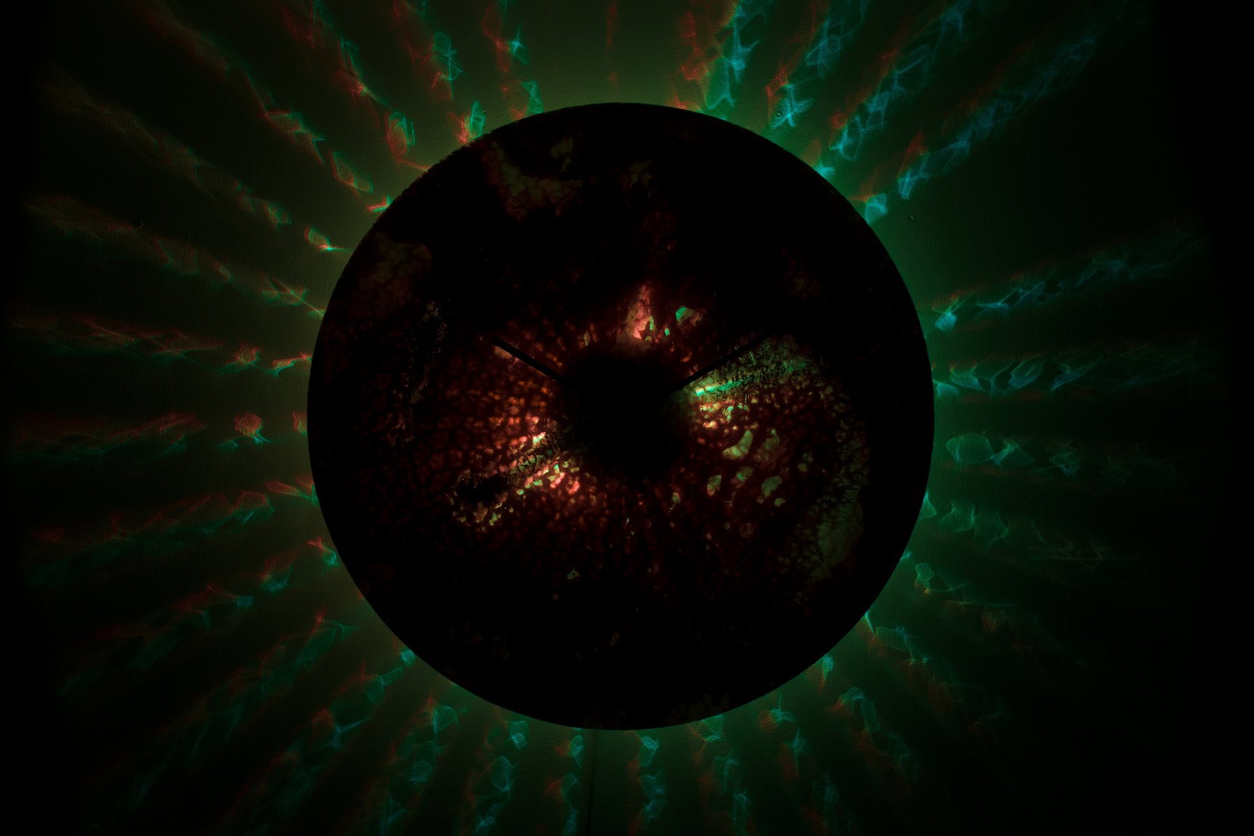 Extra large wall clock with lighting by craig anthony for reformations