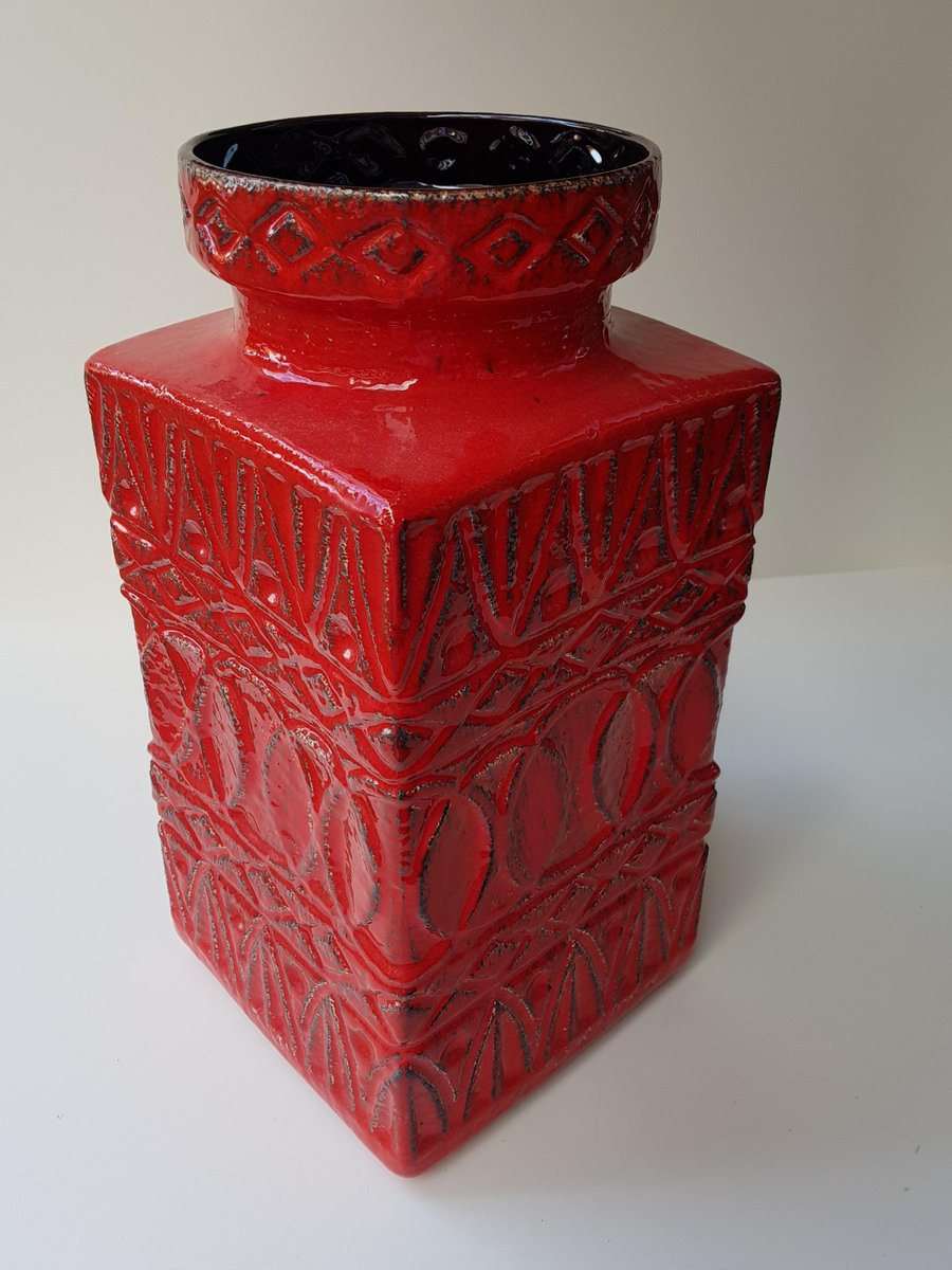 vintage ceramic floor vase by bodo mans for bay keramik 1970s for sale at pamono