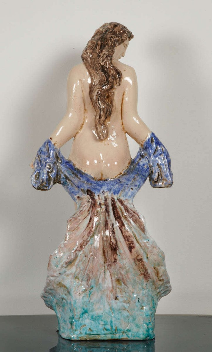 Venus Skulptur aus Keramik von Edouard Cazaux 1950er bei Venus Skulptur aus Keramik von Edouard Cazaux 1950er bei
