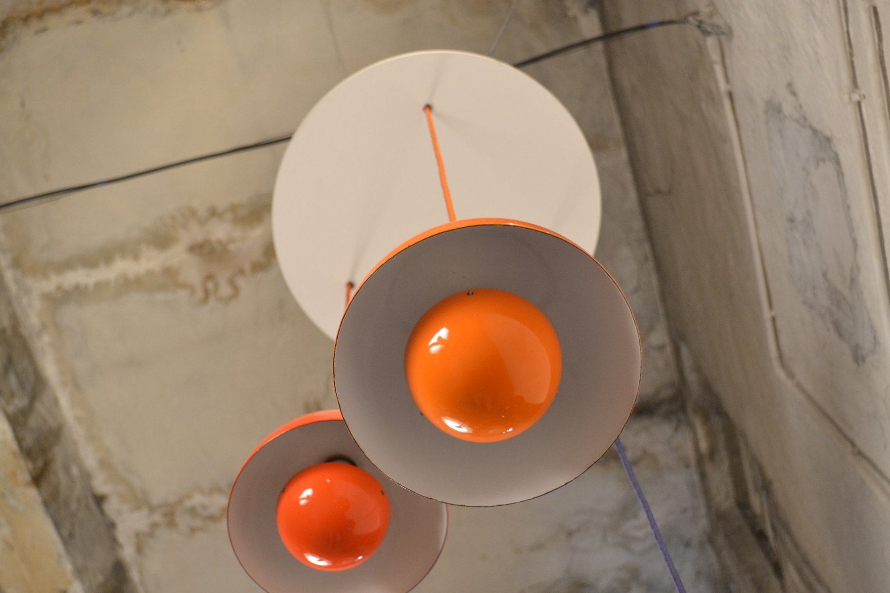 Lampen in BlumentopfOptik von Verner Panton, 1960er, 3er Set bei