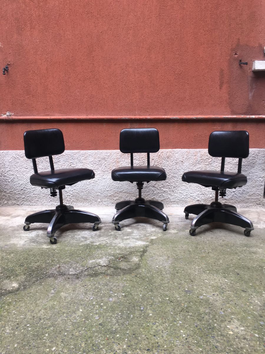 Vintage American Office Chairs Set Of 3 For At Pamono Price Per Set