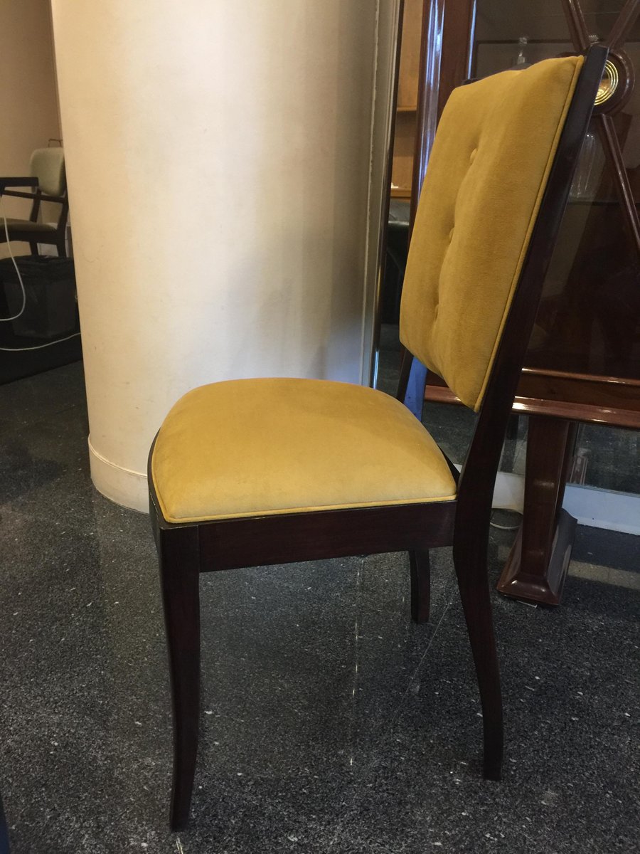 Französische Art Deco Esszimmerstühle, 6er Set bei Pamono kaufen