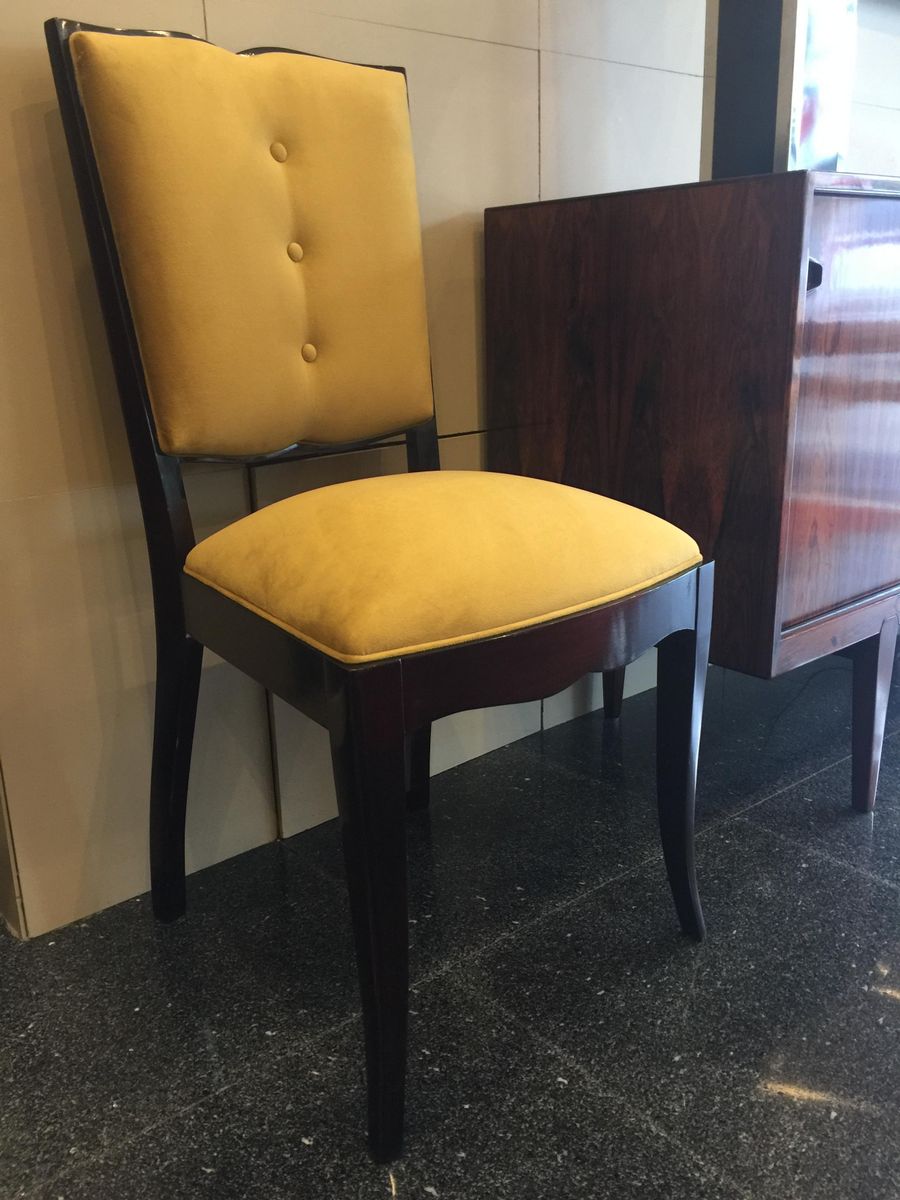 Französische Art Deco Esszimmerstühle, 6er Set bei Pamono kaufen