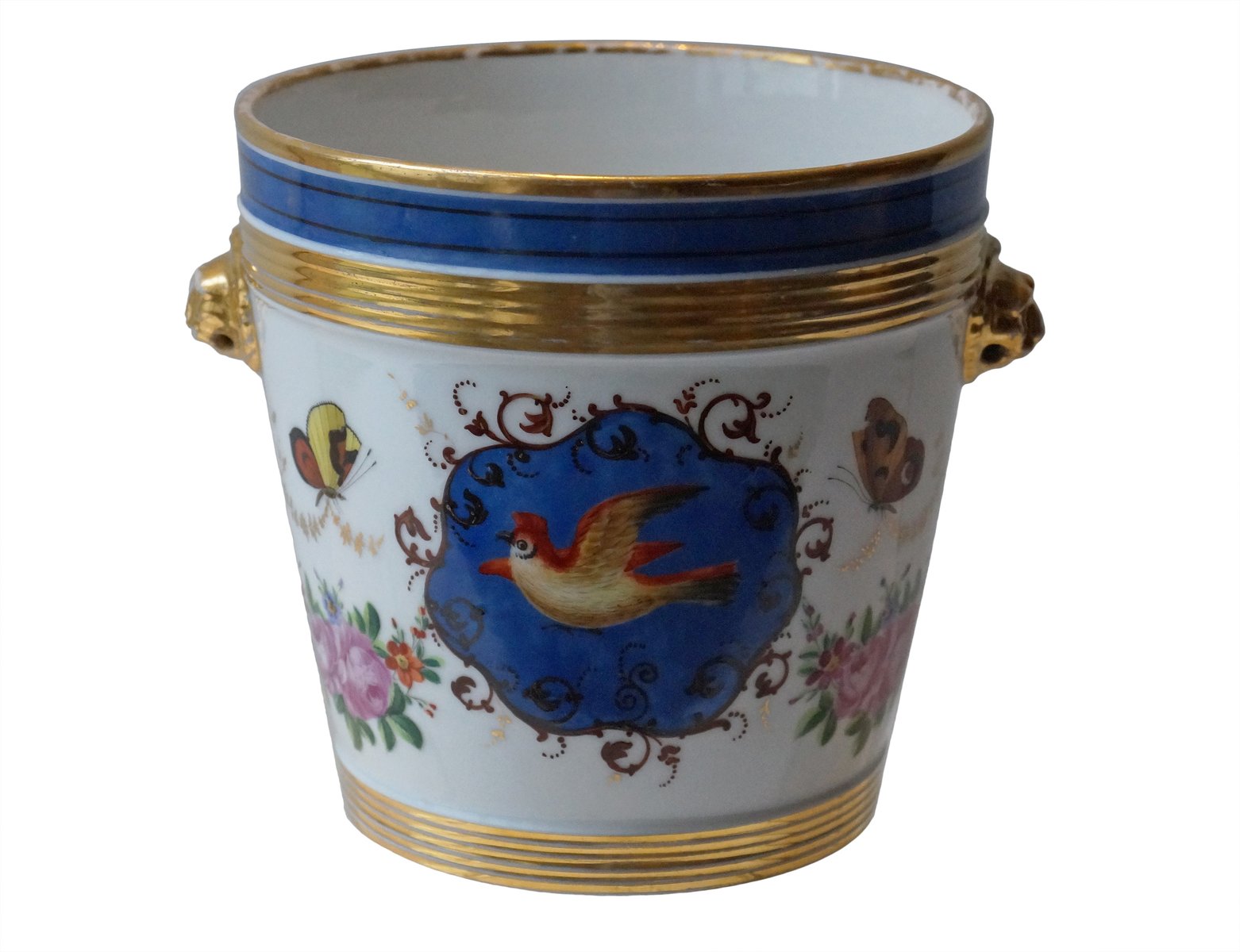  Antique  Parisian Porcelain Flower  Pot  1880s for sale at 