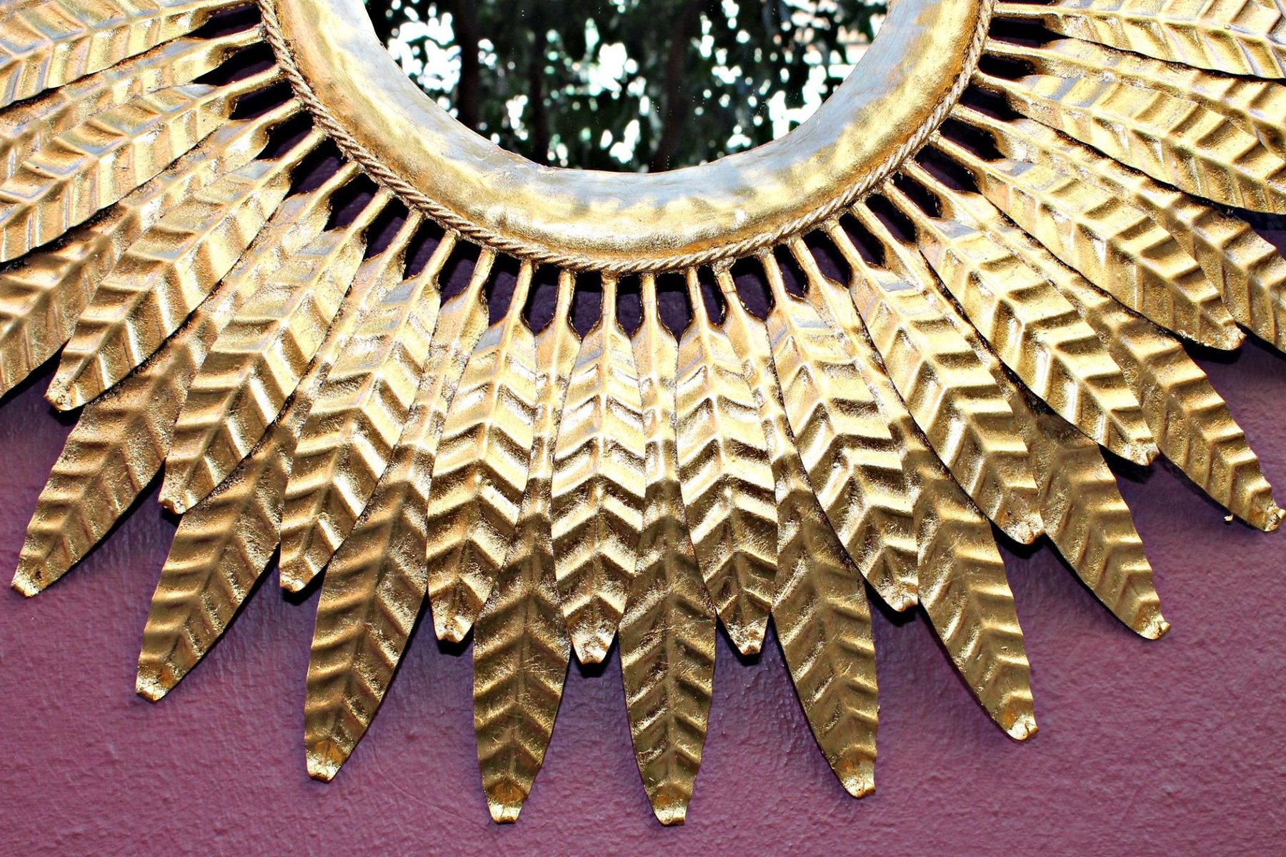 Miroir En Verre De Murano «CERCHI » De Style Vénitien Par Fratelli Tosi Fabriqué En Italie