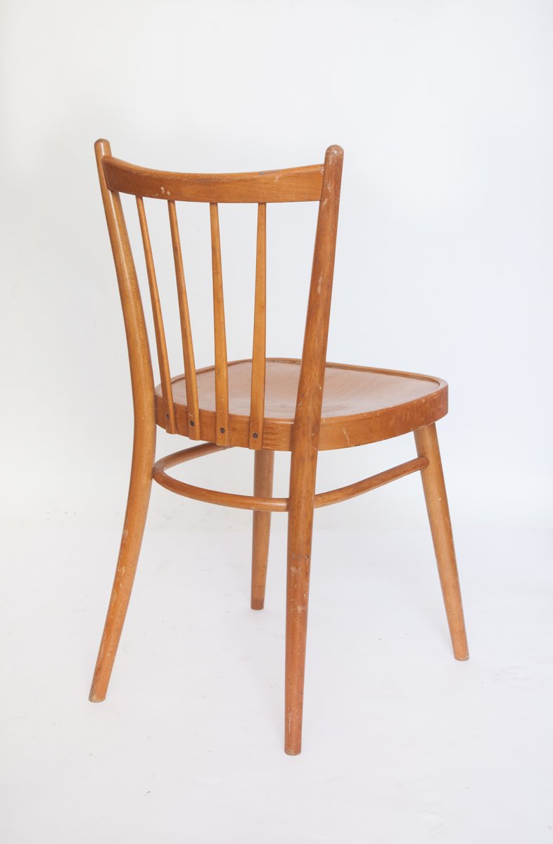 Sillas de comedor vintage de TON, años 50. Juego de 2 en venta en Pamono