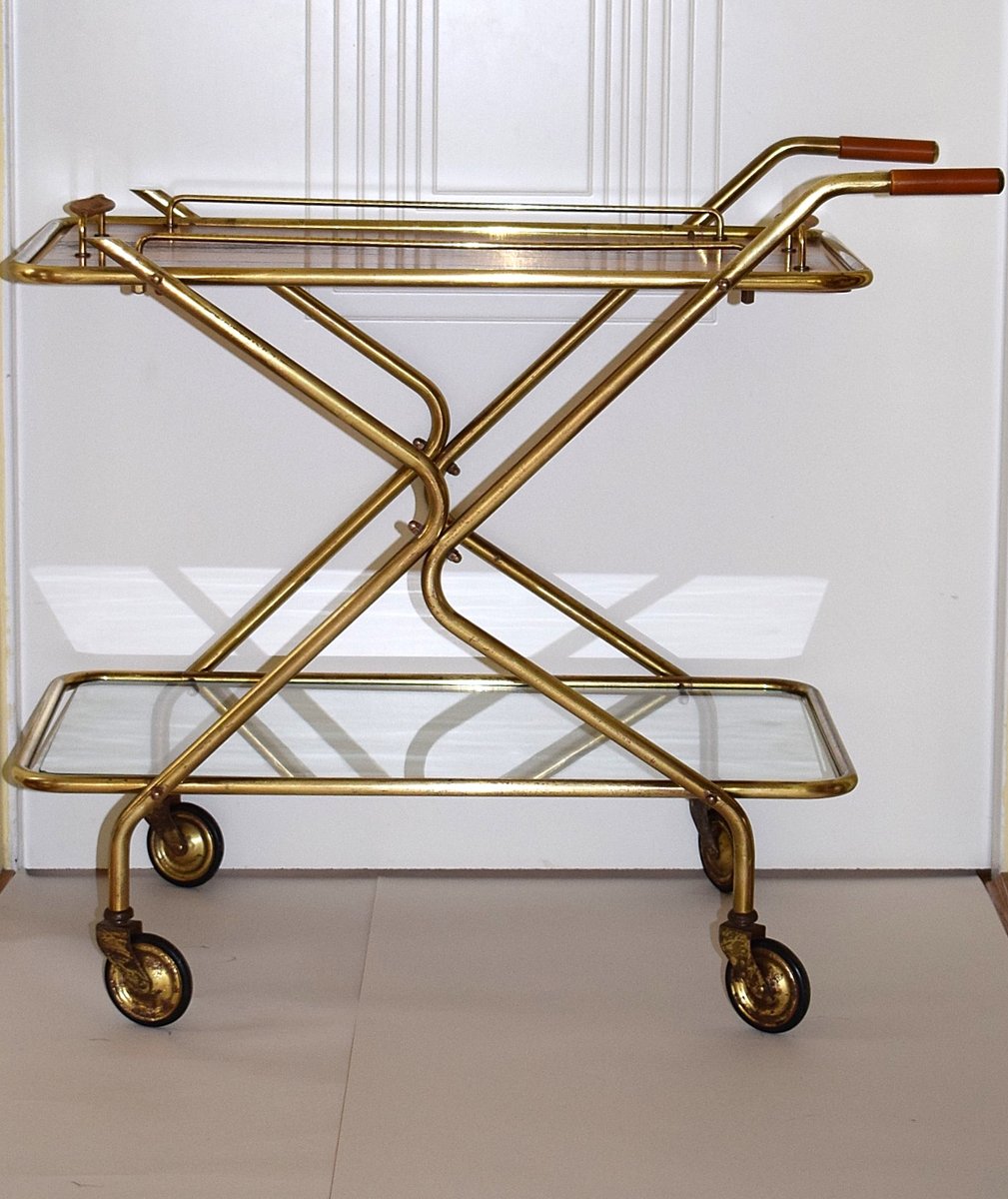 Vintage Serving Bar Cart, 1950s for sale at Pamono