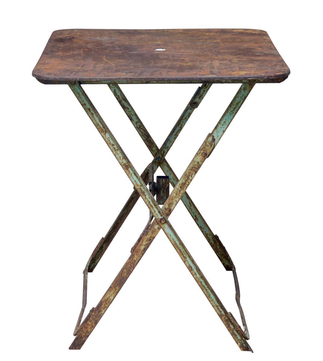french folding metal garden table 1920s HIL-393402