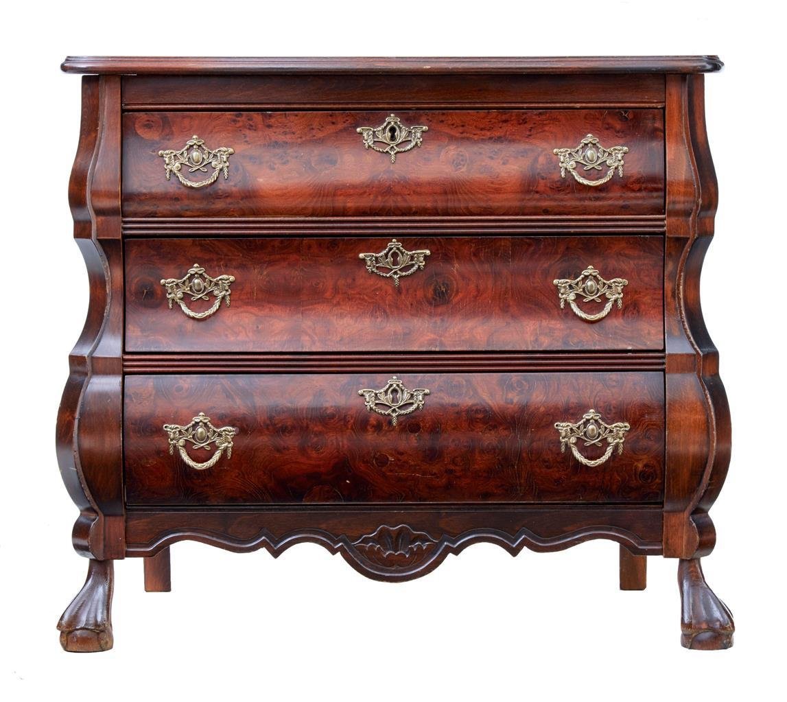 Small Mulberry Bombe Chest of Drawers, 1950s for sale at Pamono