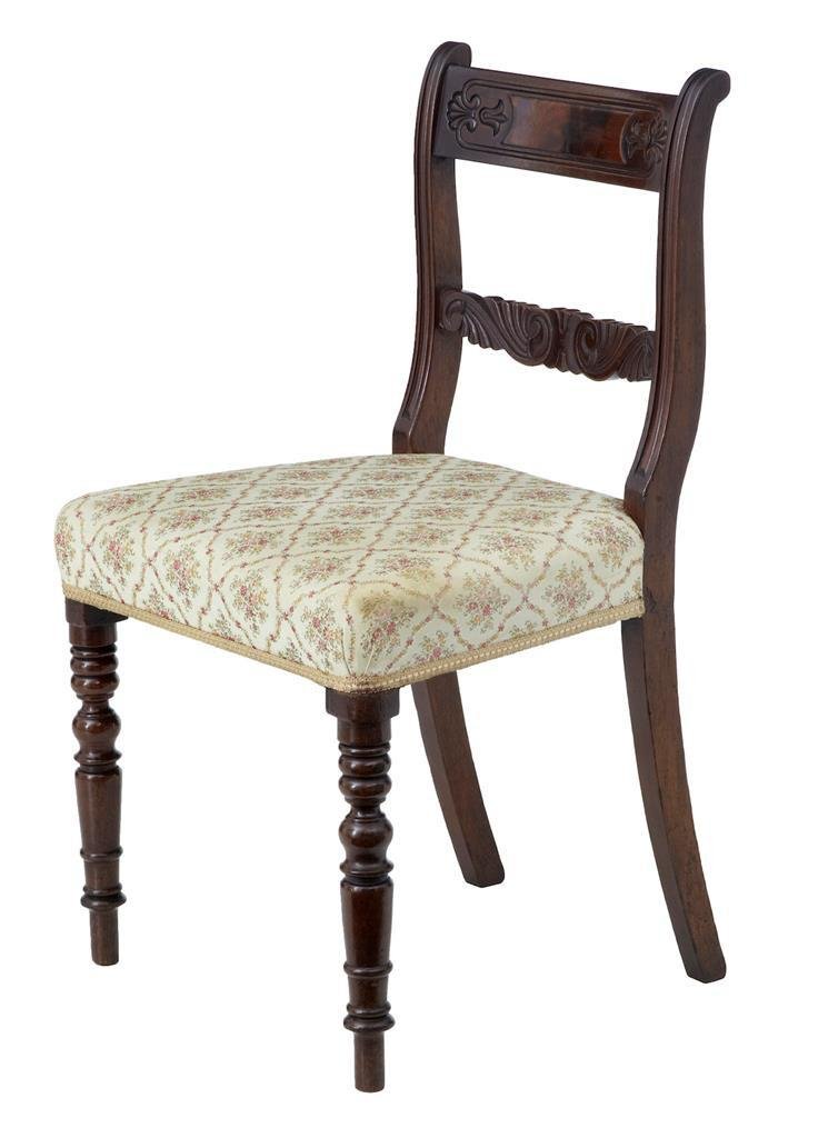 Esszimmerstühle aus Mahagoni im Regency Stil, 19. Jh,, 6er Set bei