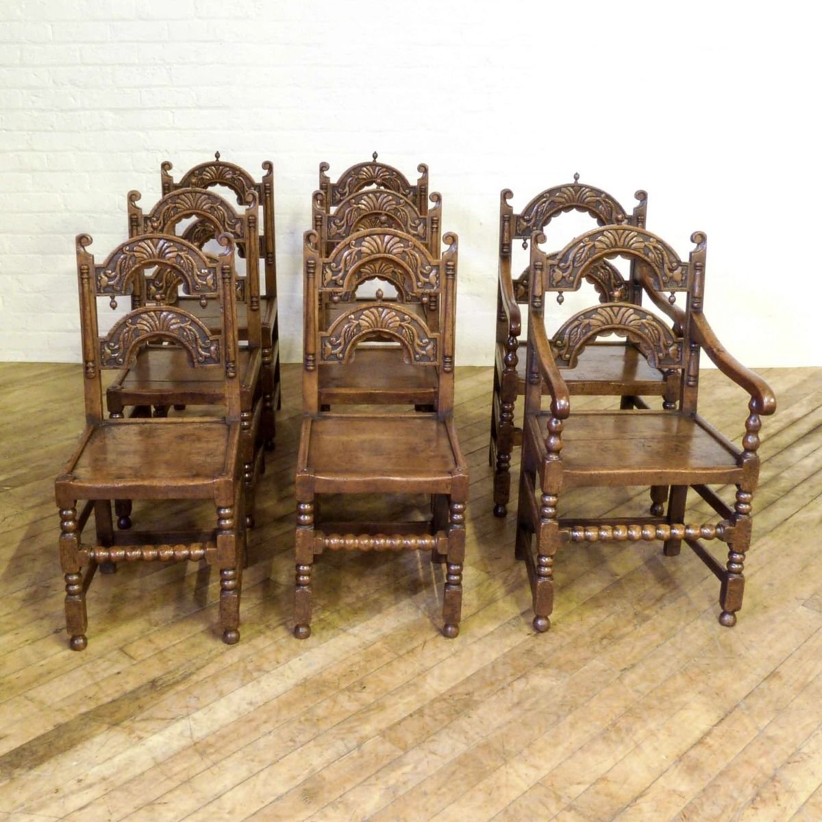 Antique Victorian Dining Chairs Set Of 8 For Sale At Pamono