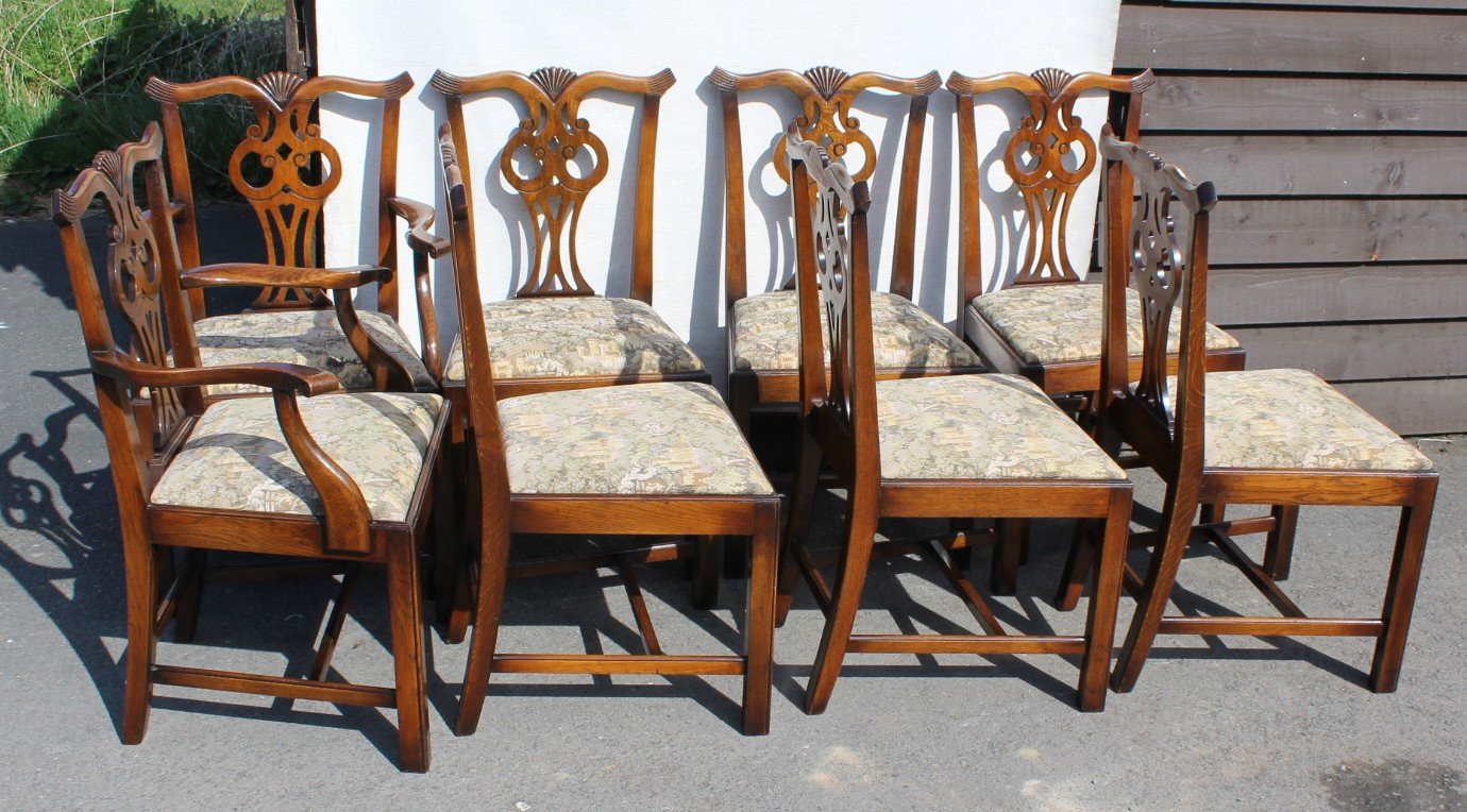 Chaise Haut Dossier Salle A Manger / Lot de 6 Chaises de Salle à Manger